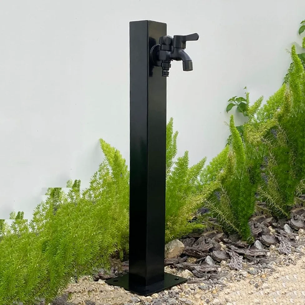 Soporte de manguera anticongelante de acero inoxidable 304 con grifo de bloqueo, dispensador de riego al aire libre para jardines verticales
