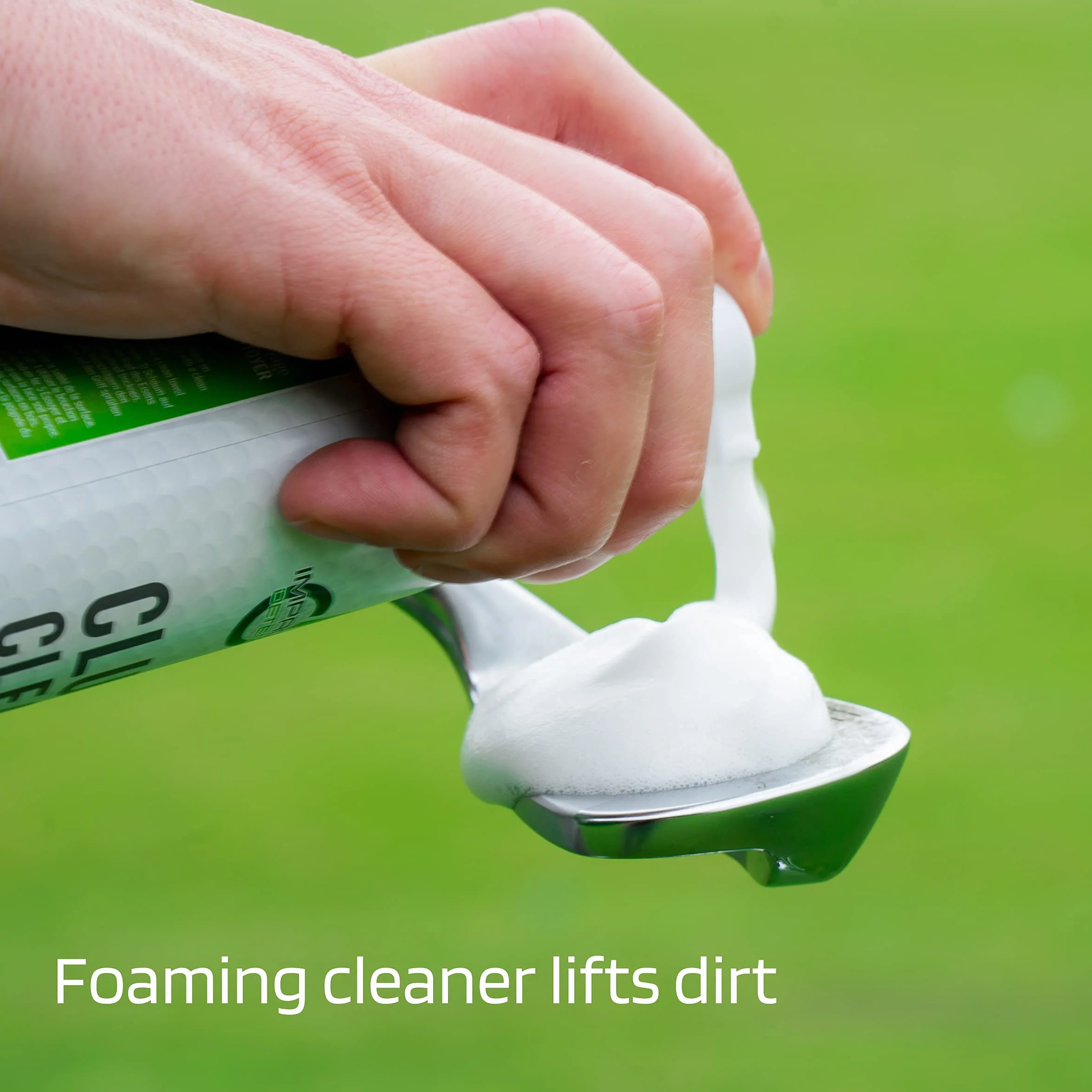 Impact Detect Club Clean Limpiador de Palos de Golf Espuma y Cepillo