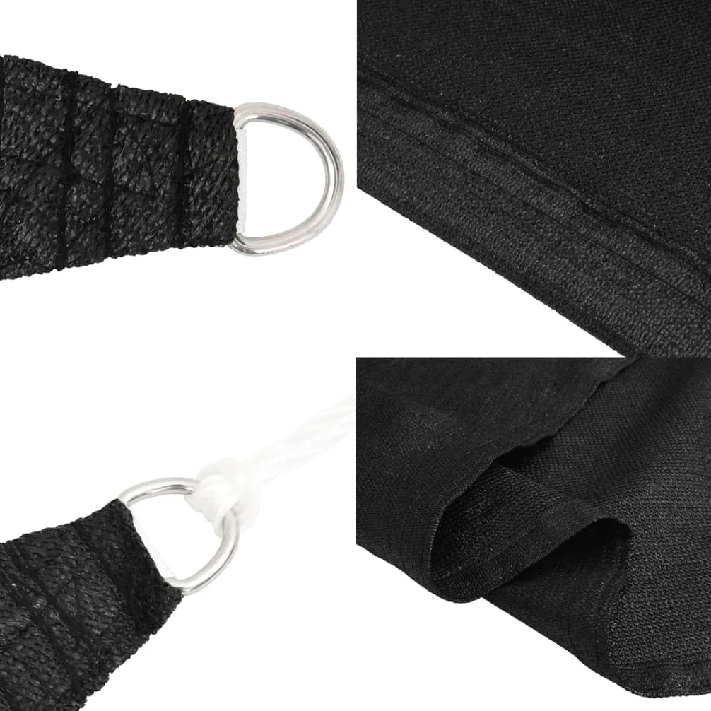 Genérico Toldo de Vela HDPE Negro 160 g/m² 4x7 m,Casa y jardín,Jardín,Artículos de Exterior,Sombrillas-311740