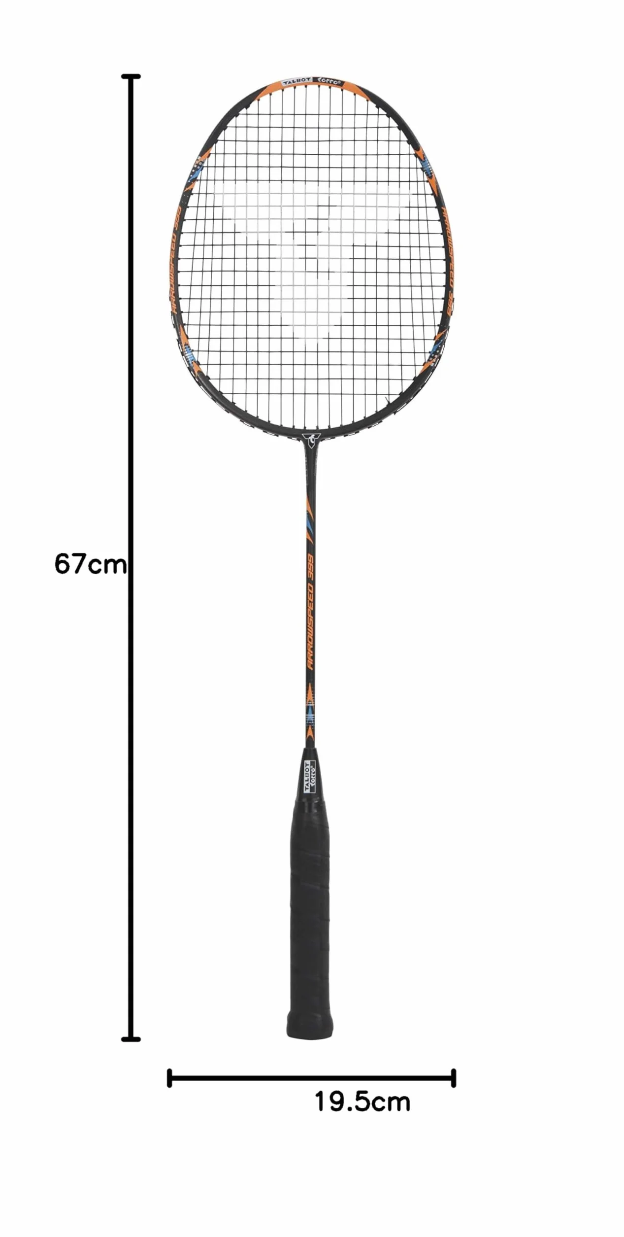 Talbot Torro Raqueta De Badminton Arrowspeed 399, 100% Grafito, Construcción De Una Pieza