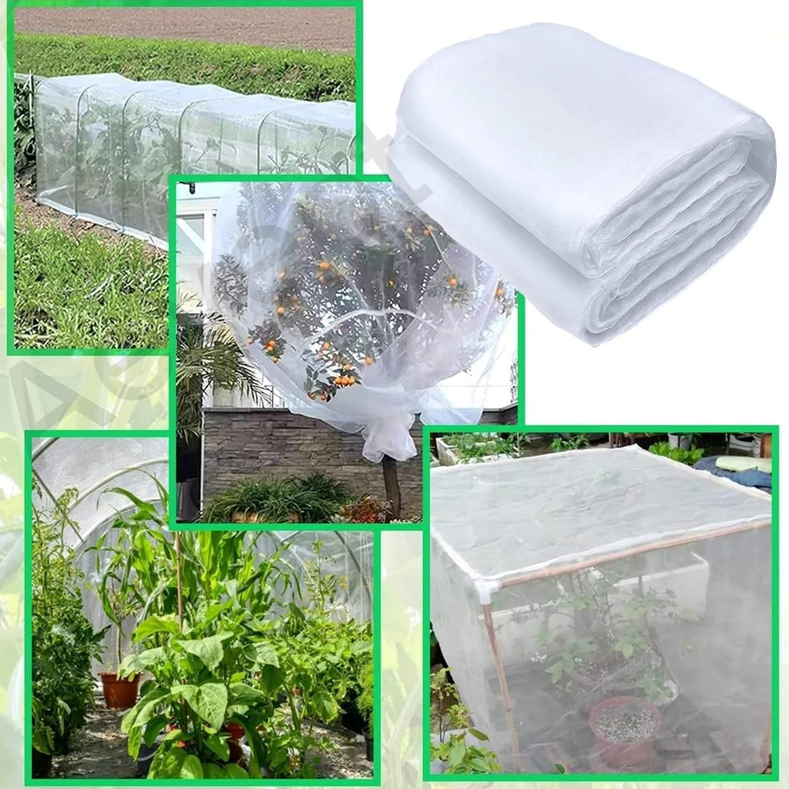 Generisch Red de insectos anti pájaros y rayos UV 3 x 30 m para huerto, protección para fresas, hortalizas y plantas frutales
