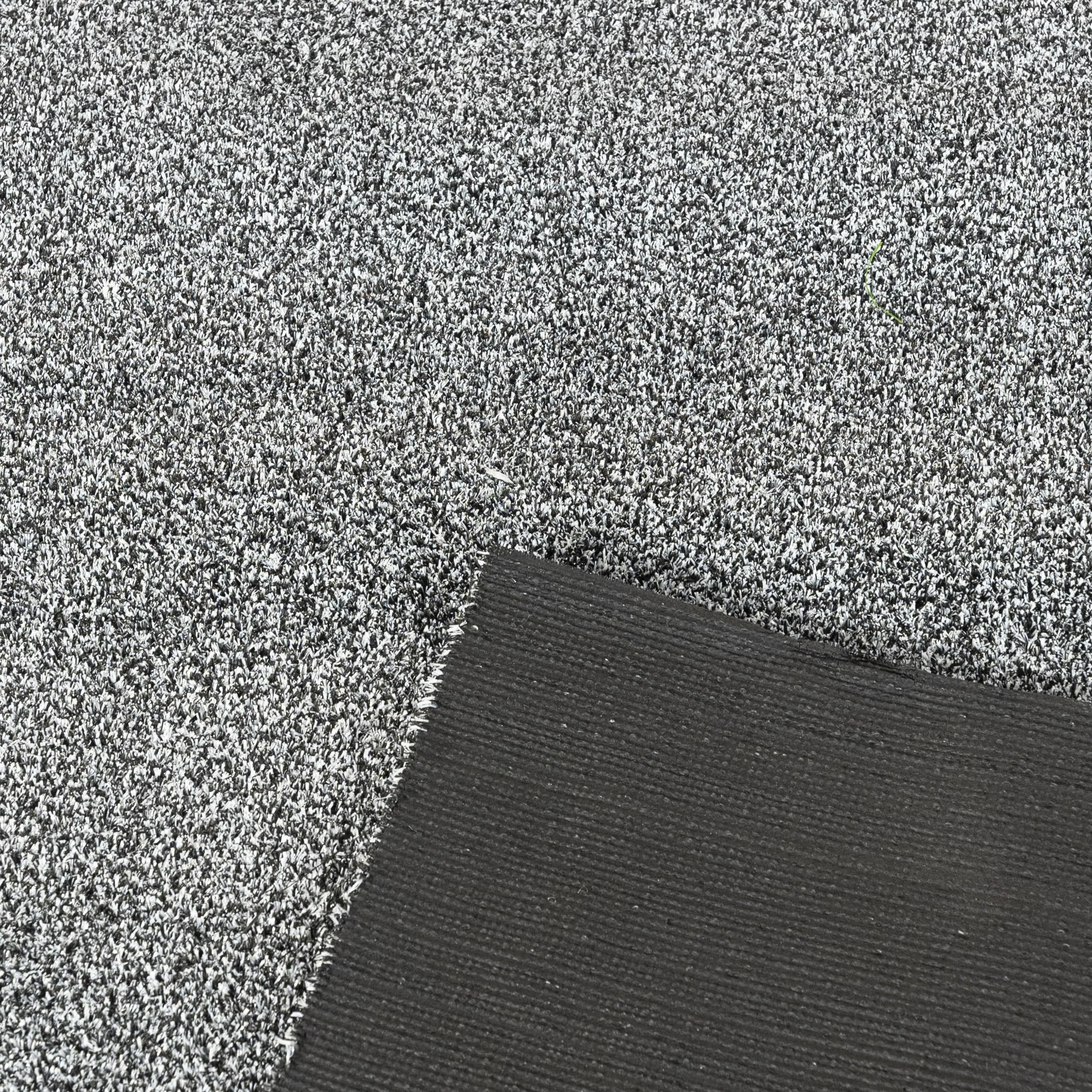 Mazovia Césped Artificial/Estera Gris Impermeable, Antideslizante para Balcón, Terraza, Patio, Pabellón por Metro, Resistente a la Intemperie - 200 x 300 cm