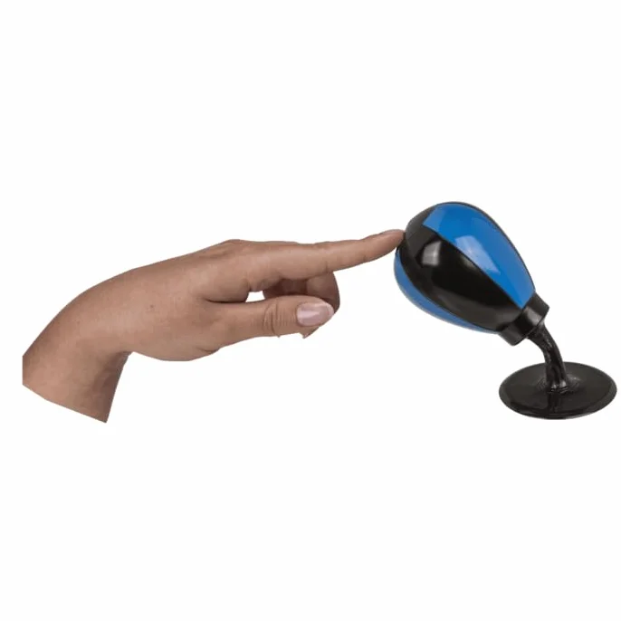 Mini Punching Ball antystresowa 16 cm z przyssawką – 2 kolory – pomysł na prezent do biura i domu
