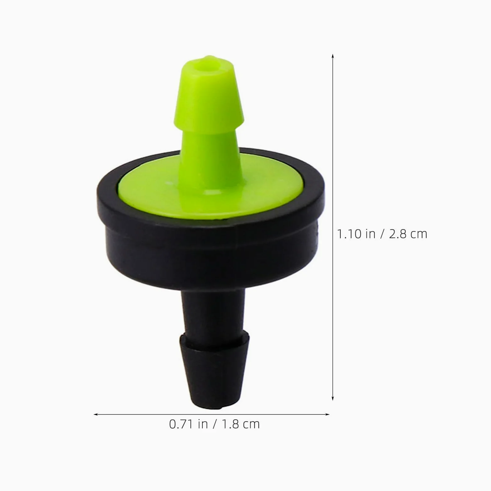 Goteros de Riego Compensación de Presión Conexión Rápida para Suministro Constante de Agua , Plástico Negro , 200 Unidades para Plantas en Macetas y Cultivos