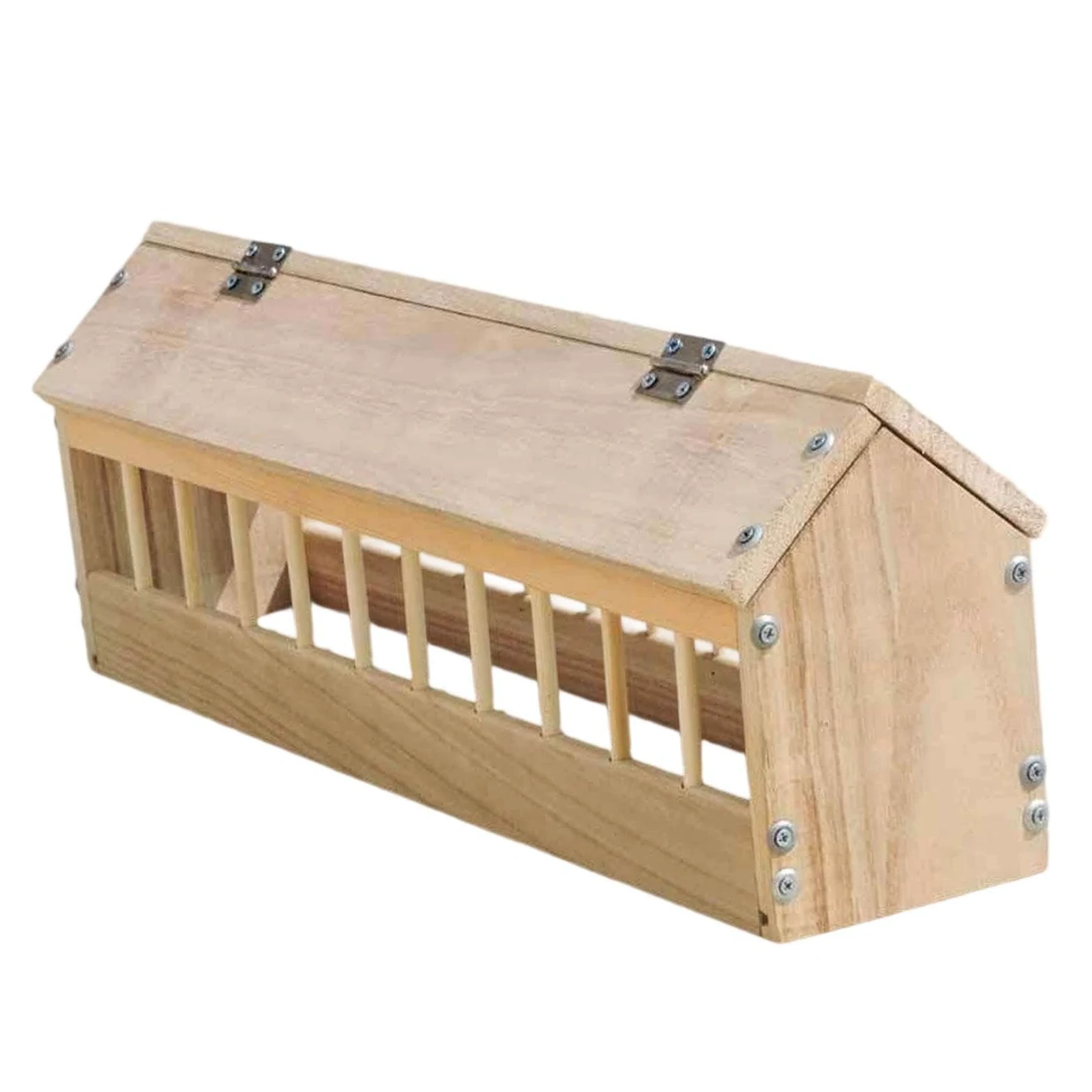 KESOTO Comedero de Madera para Palomas, Comedero para Pájaros, Dispensador de Comida para Pájaros, para Pollos, Pájaros de Granja, Palomas de Jardín, 60cm