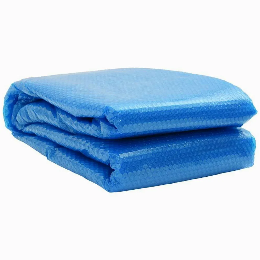 Mangloder Cubierta rectangular para piscina solar PE azul 1200 x 600 cm con cámaras de aire para piscinas, jacuzzi, spa y jacuzzi, reduce la evaporación y ayuda a calentar en verano