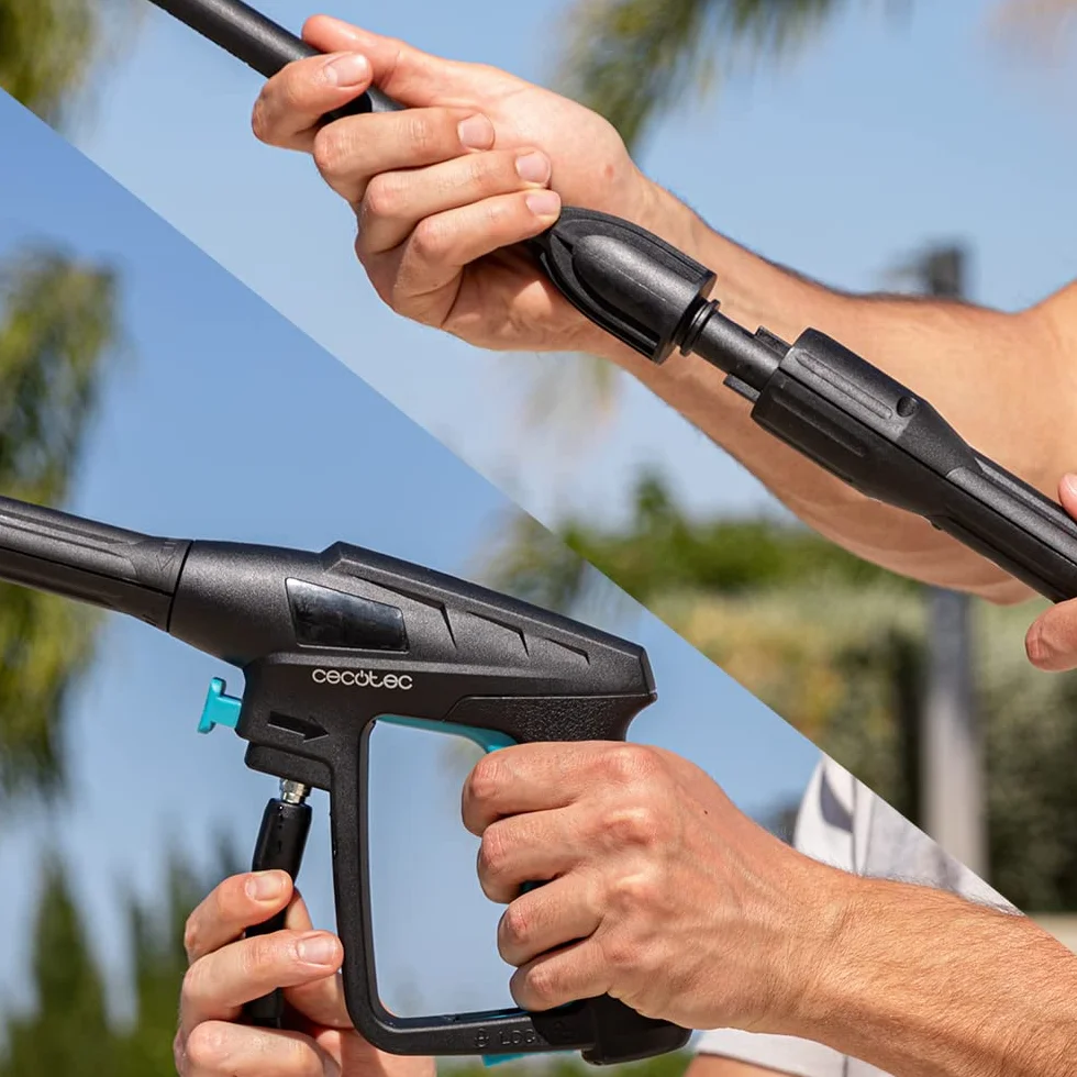 Cecotec Hidrolimpiadora de Alta Presión HydroBoost 2000 Car&Garden Pro. 2000W, Hogar, Jardín o Coche, Caudal de 450 l/h, 150 Bares de Presión, Bomba de Aluminio, Radio de Acción 14m