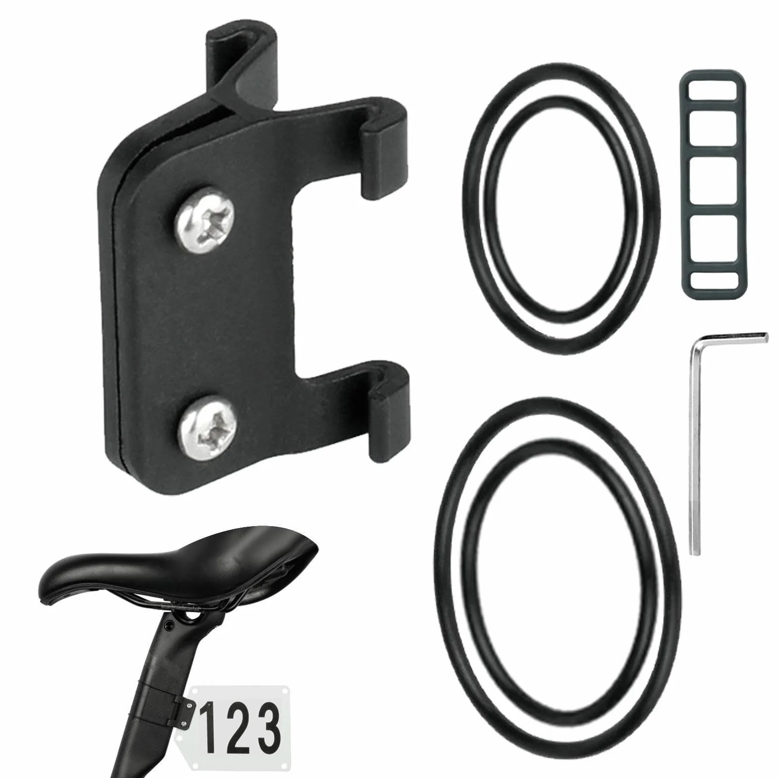 Soporte Dorsales Competición PVC Portanúmeros BTT Placa Bicicleta Montaña Carretera Plegables Accesorios Ciclismo