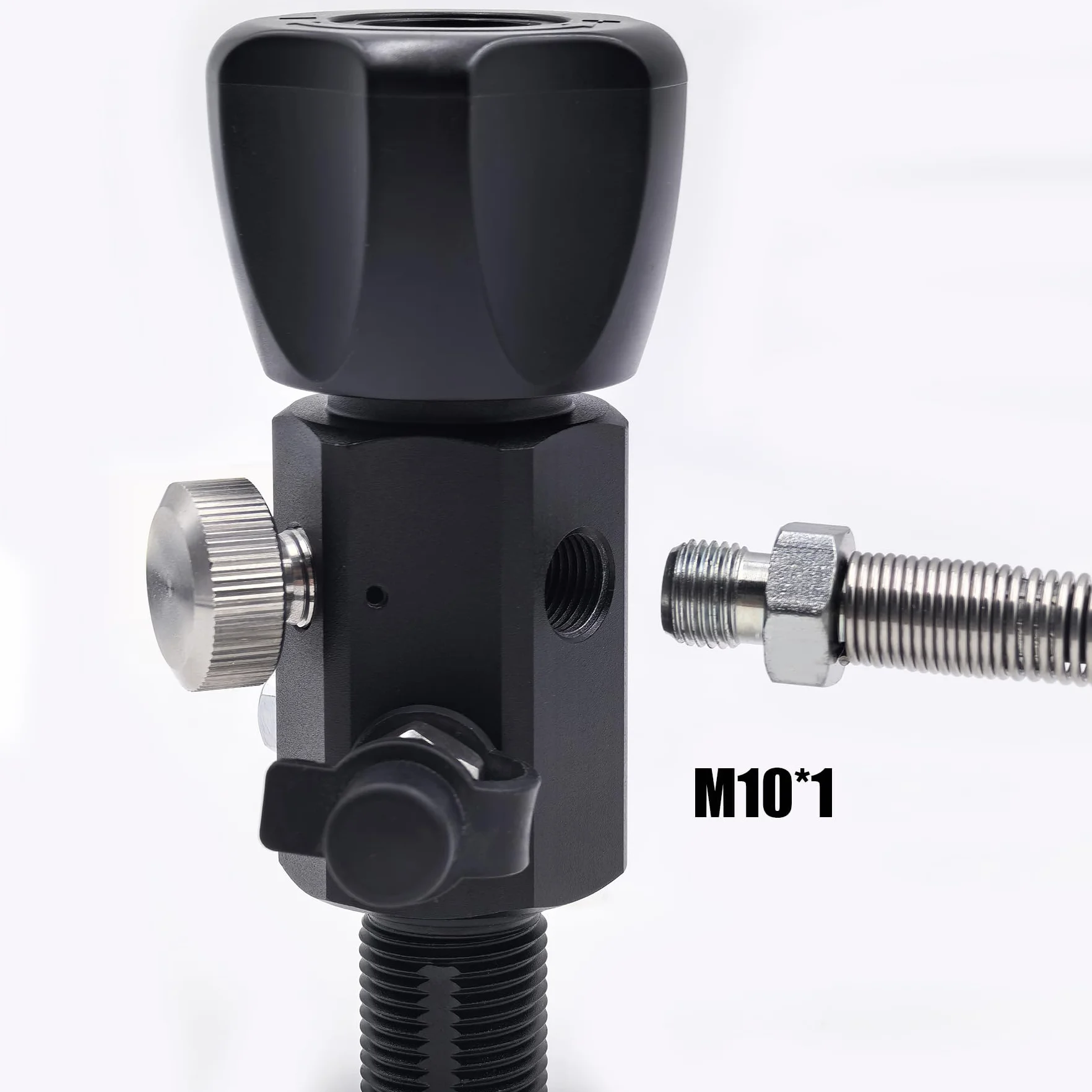 DRYHTEN Adaptador de válvula DIN 4500 psi 300 bar manguera 50 cm calibre dual para carga tanques buceo paintball PCP airsoft cilindro HPA