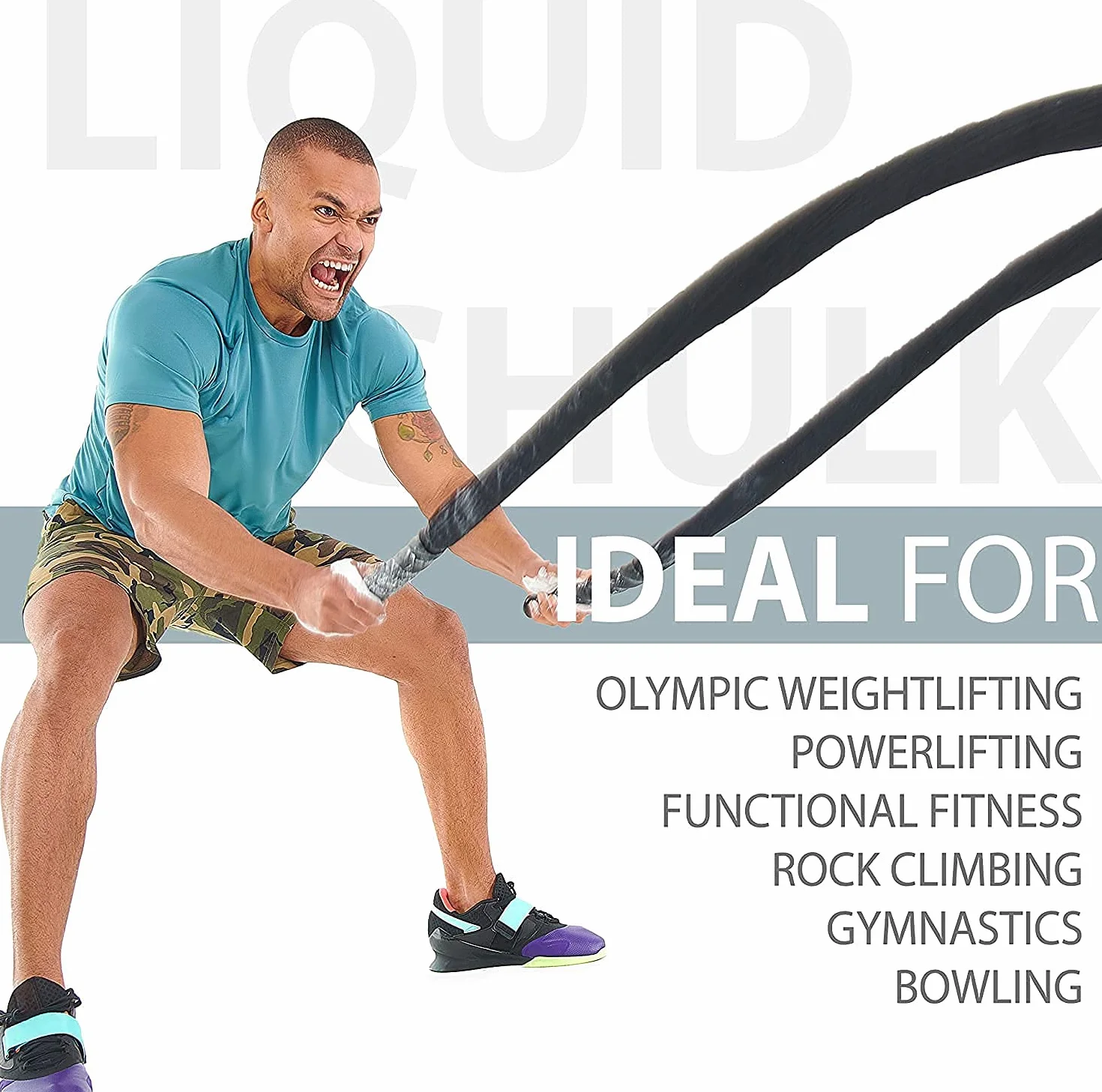 Magnesio líquido Tiza líquida para Mejorar el Agarre en Halterofilia Crossfit Escalada Gimnasia Powerlifting Peso Muerto Pole Dance Secado rápido