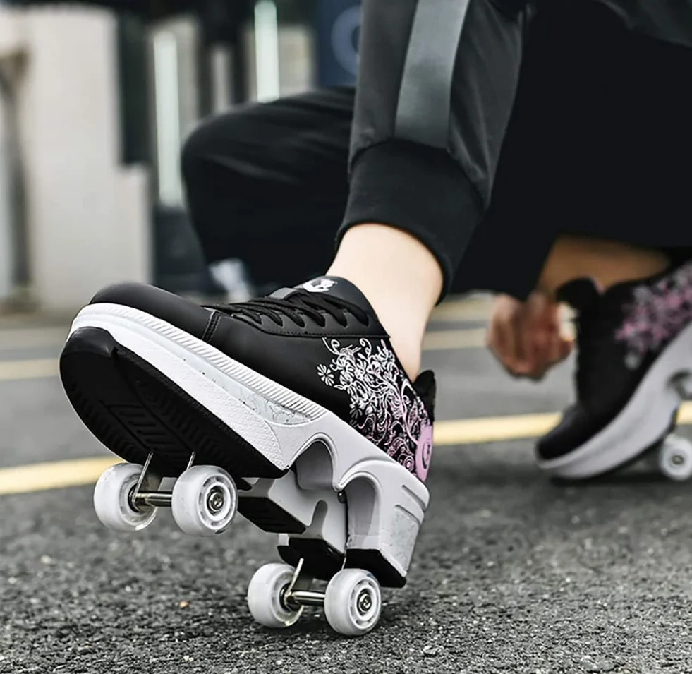 Zapatos con Ruedas para Niños - Patines de Skate, Zapatillas Deportivas