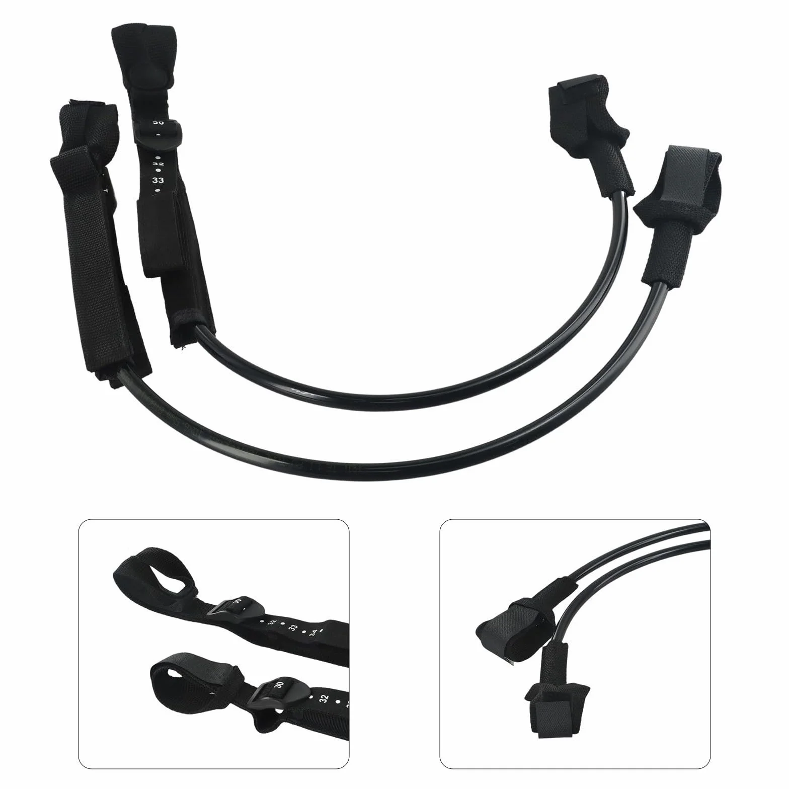 Arnés de windsurf ajustable antideslizante 2 piezas negro