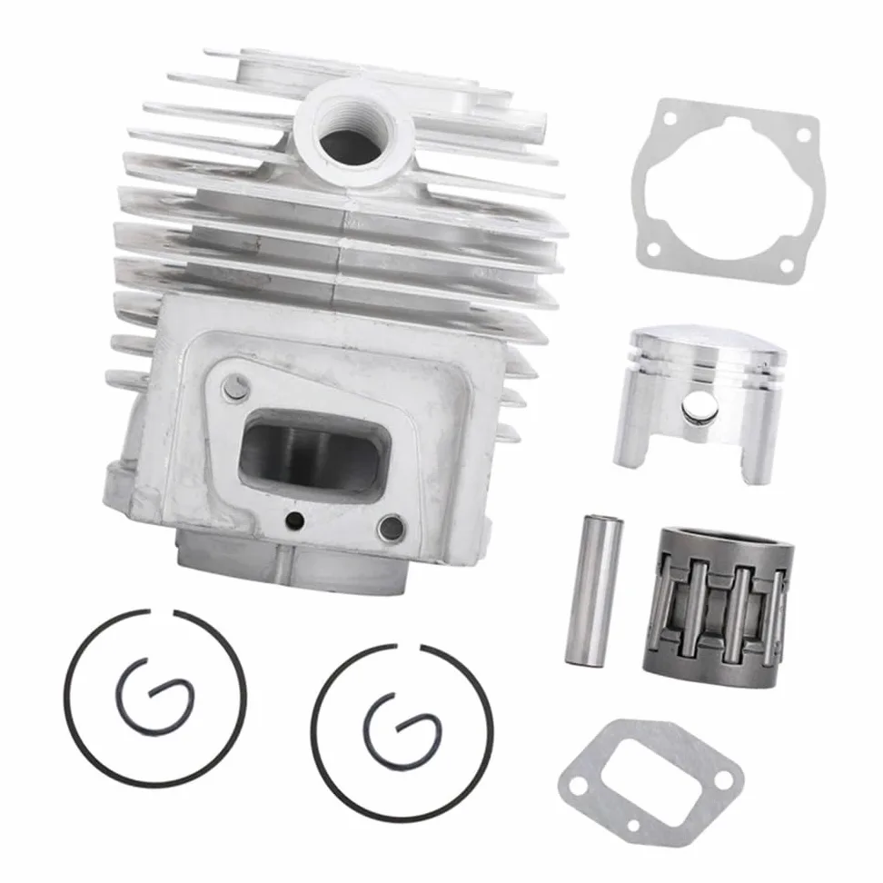 Pistón de Cilindro CMCP de 44mm Apto for cortacésped 44-5, Cortador de Cepillo, Piezas de Motor de Gasolina, Juego de Juntas de Anillo de pistón cilíndrico