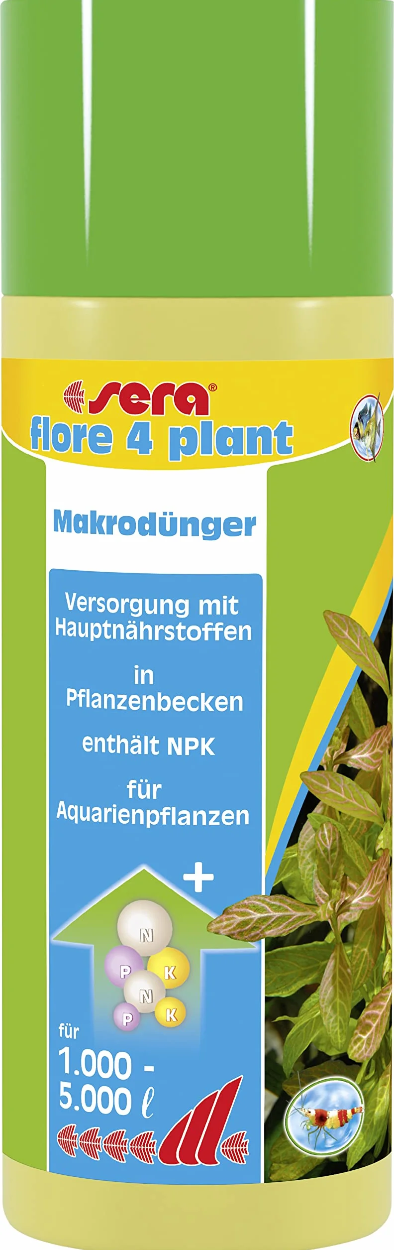 sera Flore 4 Planta para Acuario Plantas, 250 ml