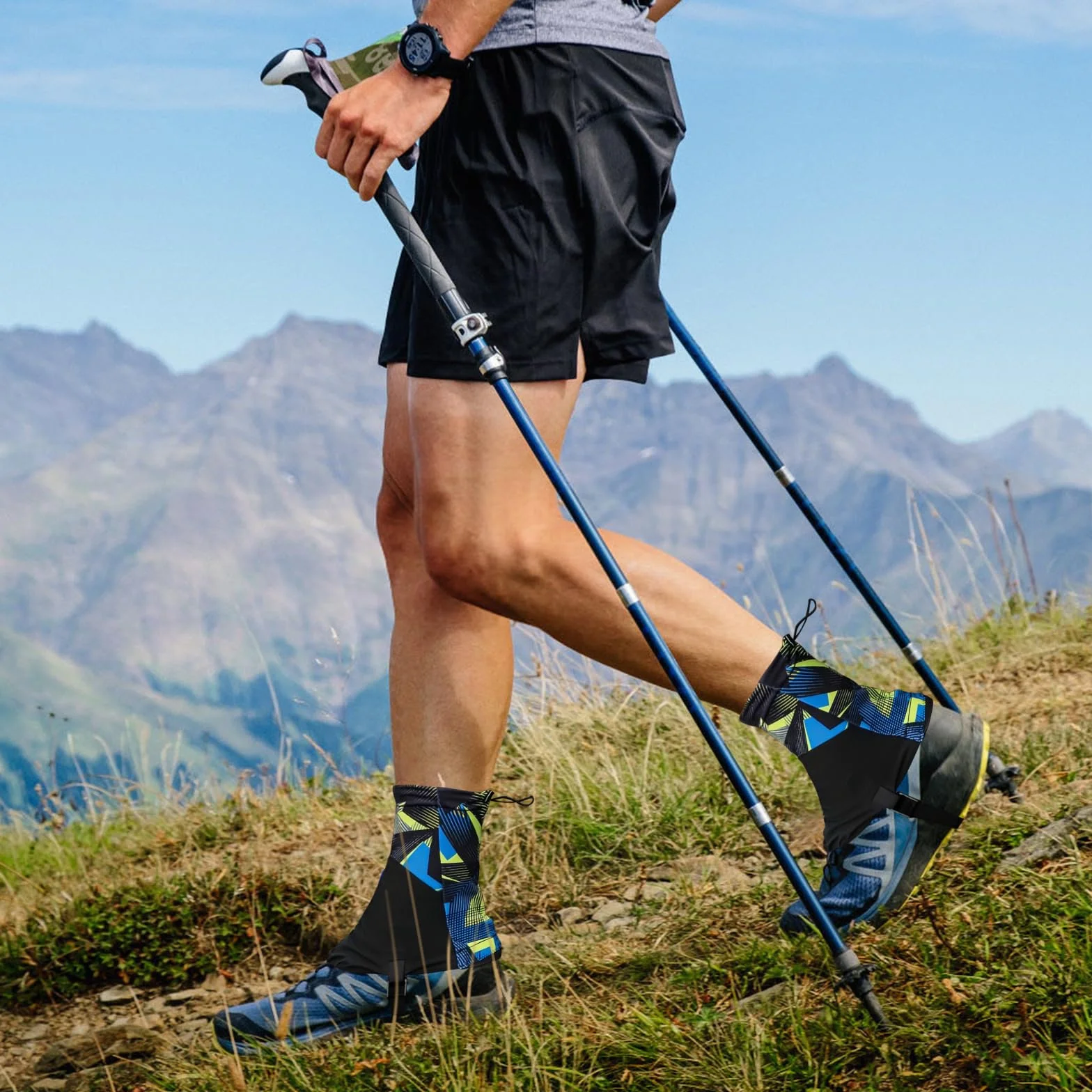 Polainas Senderismo Bajas Trail Running - Protección Zapatos Duradero Ajustable