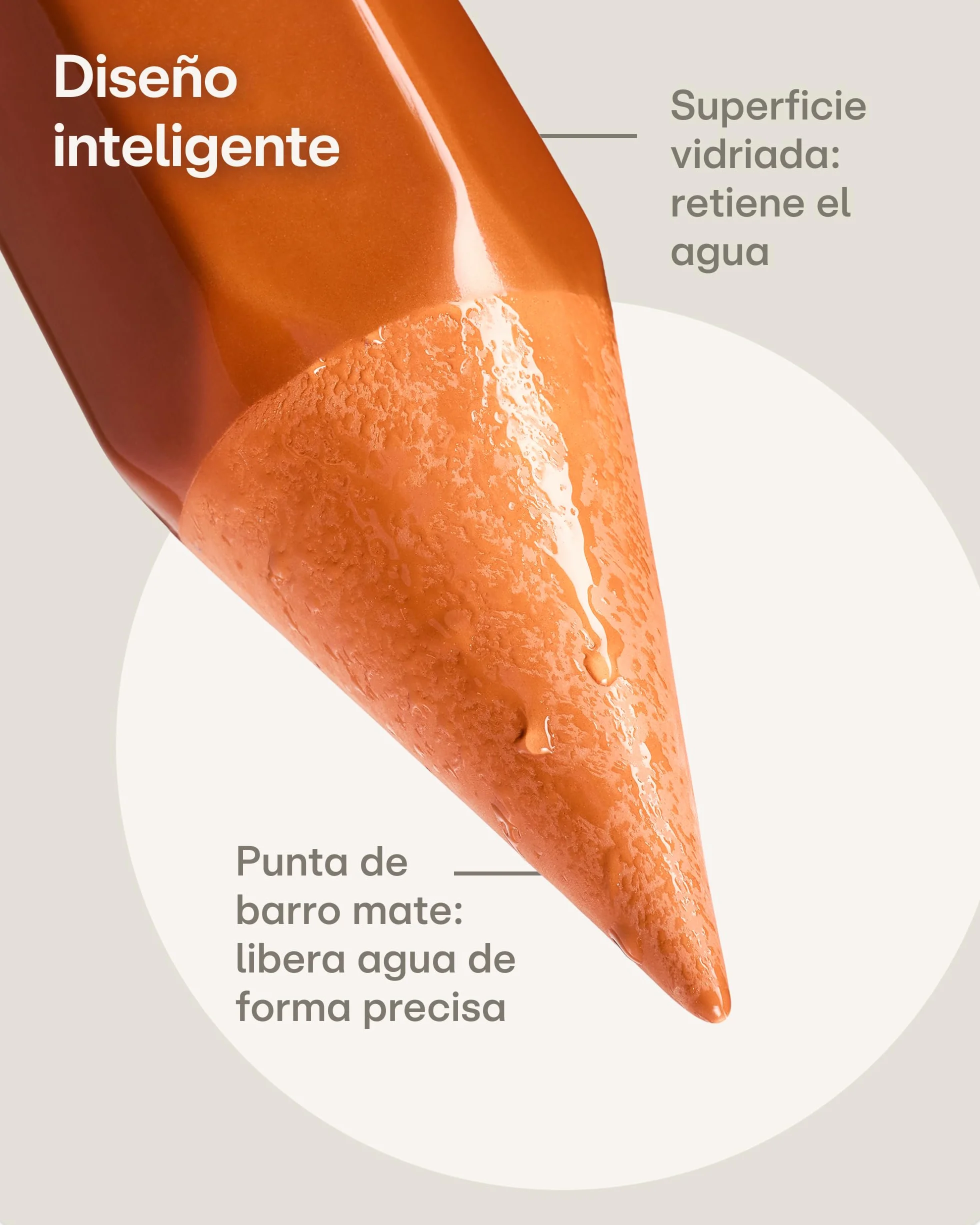Praknu 3 x Conos de Riego de Terracota con Tapa e Indicador de Nivel de Agua – Hasta 10 Días de Riego Automático – Fácil Limpieza – Dispensador de Agua para Vacaciones