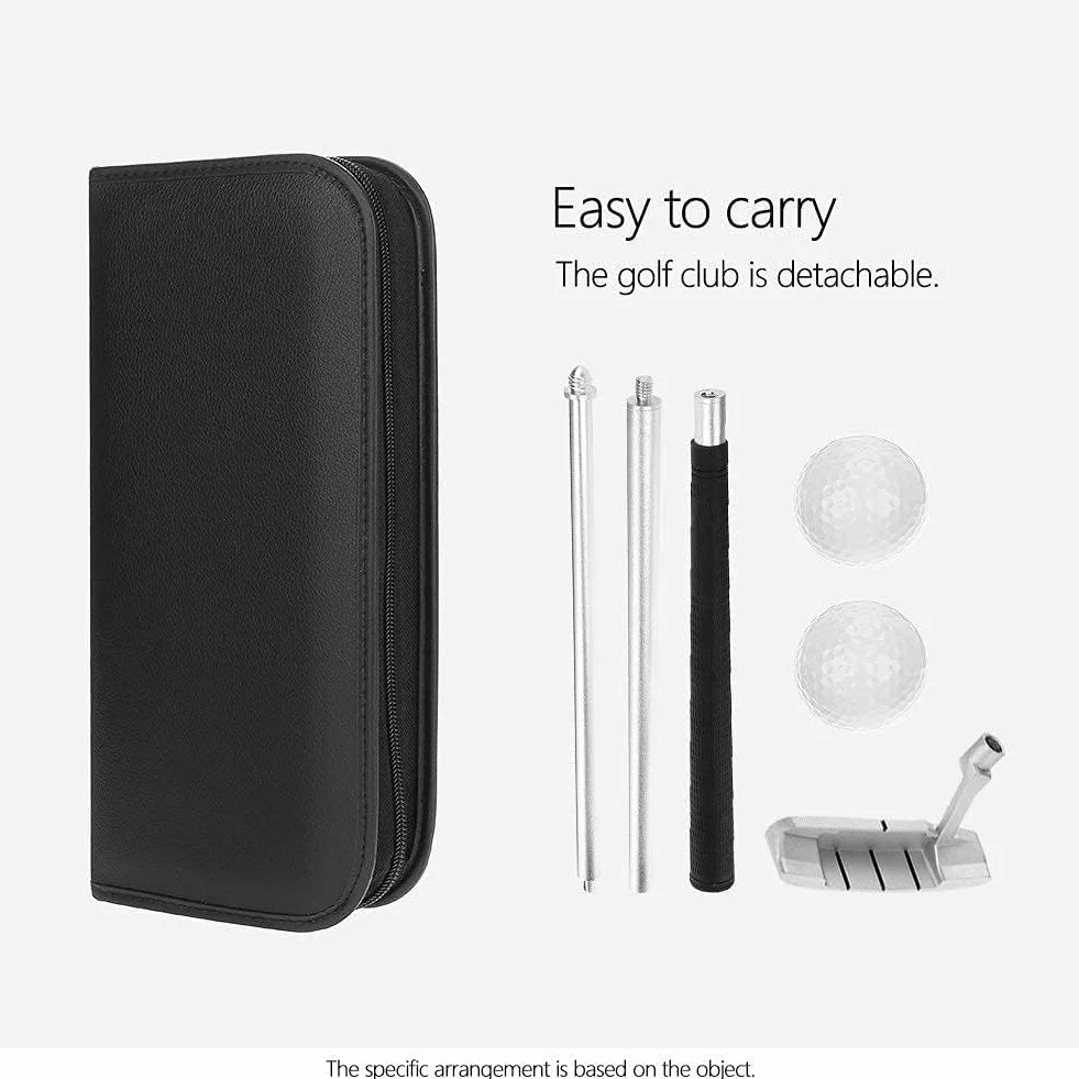 Golf Putting Kit, Juego de Putter de Entrenamiento Portátil, Regalo de Golf de Interior