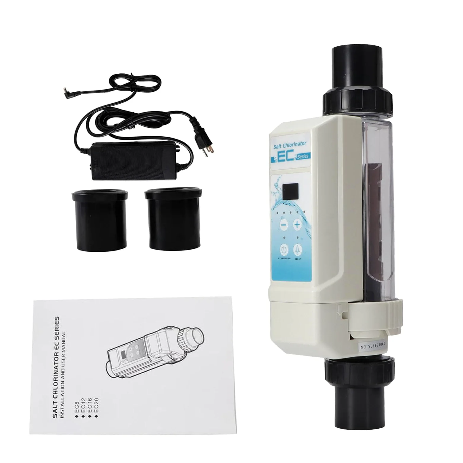 Dosificador Cloro Piscina Flotante, Flotador Cloro Piscina con Funcionamiento Sencillo, Dispensador para Piscinas Termales y de Hidroterapia, Panel LED 8g/h