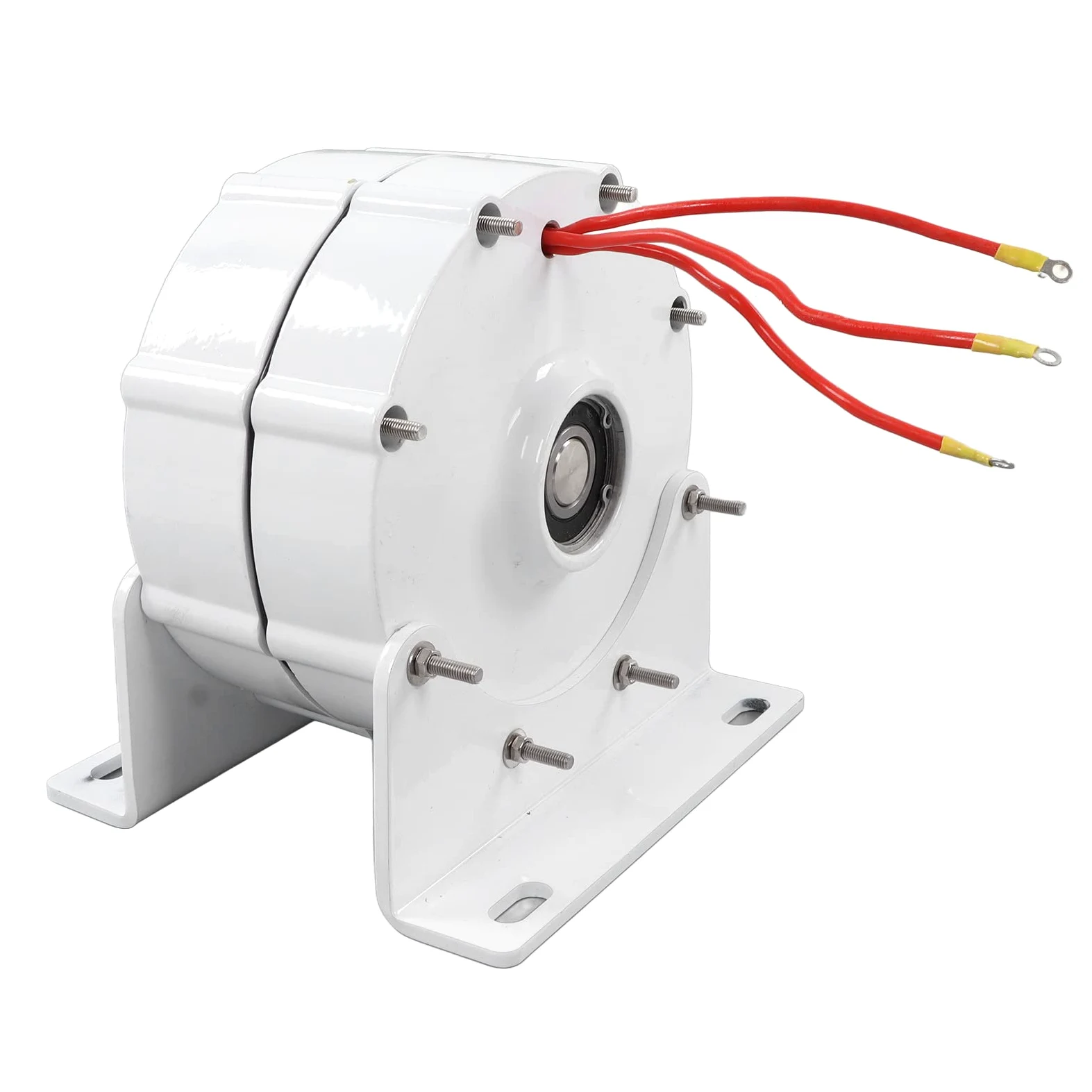 FTVOGUE Generador de Imán Permanente, Generador de CA Trifásico sin Escobillas NdFeB 600W 24V con Rectificador de Base, Accionamiento Directo sin Engranajes para Turbina Eólica de Agua Uso