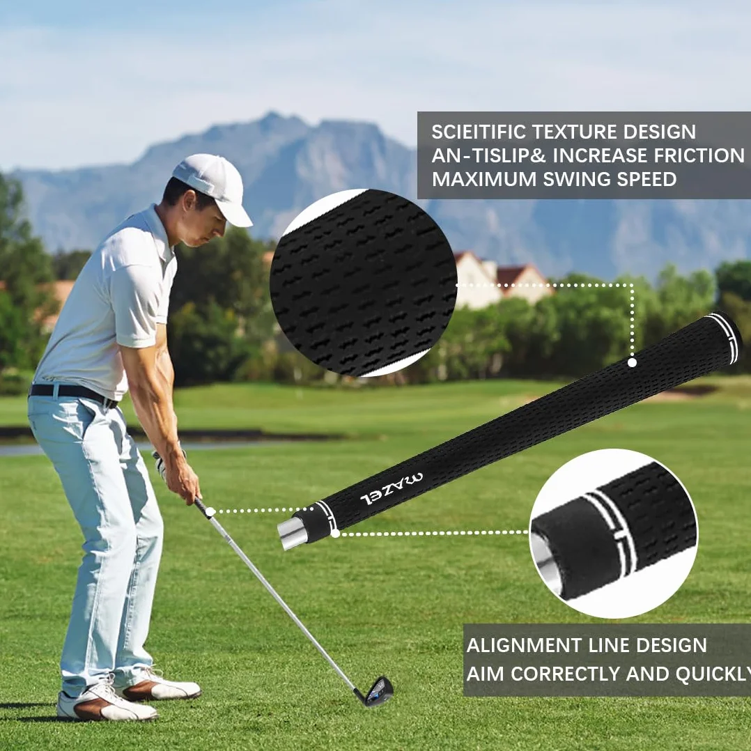 MAZEL Iron Club de golf individual para hombre, cara fresada, eje de acero