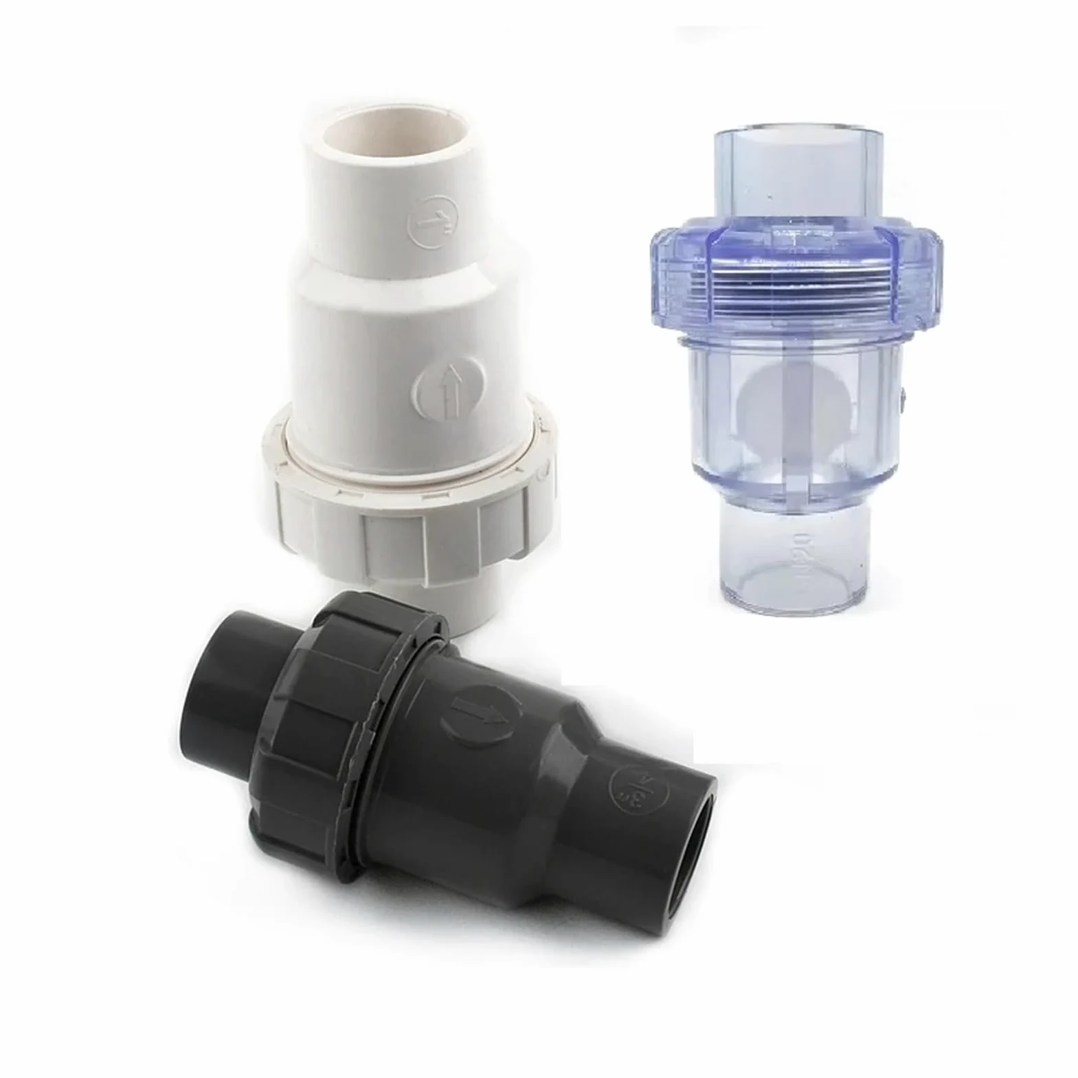 Válvula de retención de Bola de UPVC(Dark Gray,40mm)