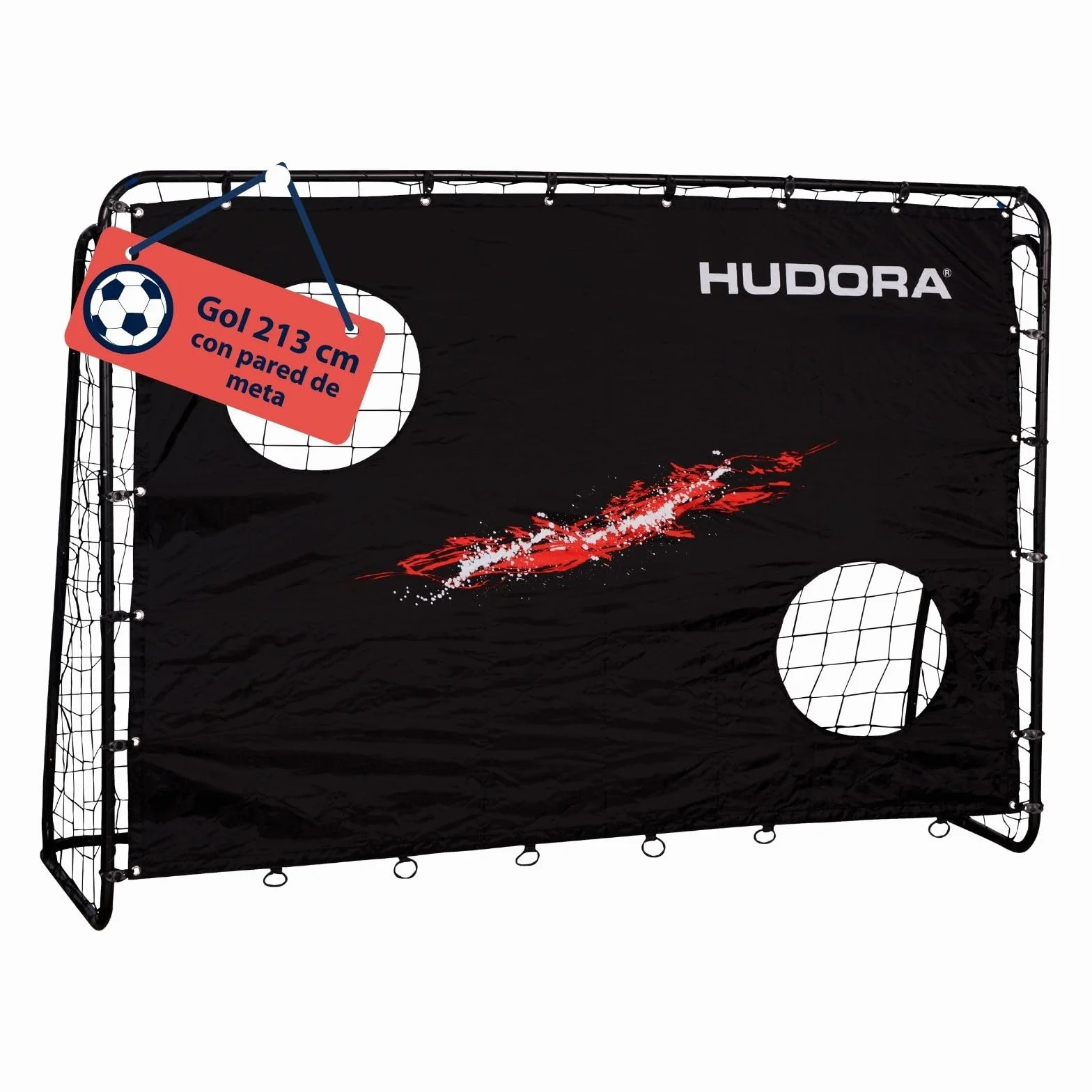 Hudora Trainer Mit Torwand - Portería de fútbol Unisex Adulto