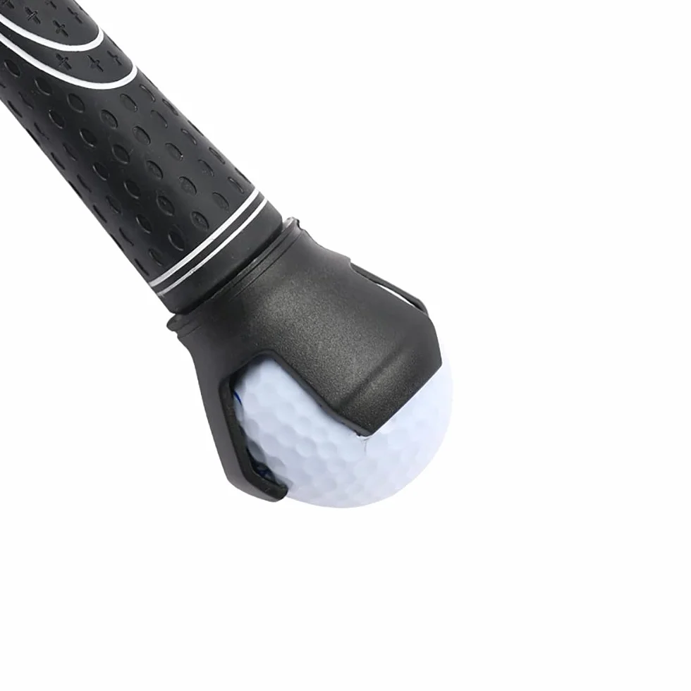 Pelota de golf herramienta de succión 3 puntas garra accesorio negro 2 piezas
