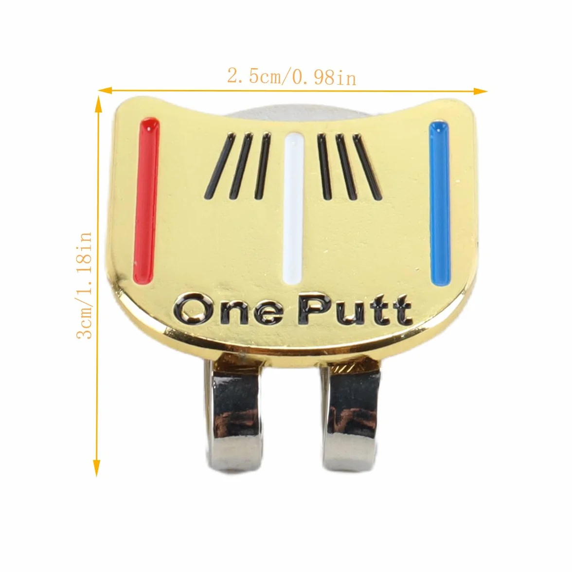 Clip Metálico Para Gorra De Golf, Herramienta De Alineación Y Puntería Para Putt, Marcador De Bola Magnético