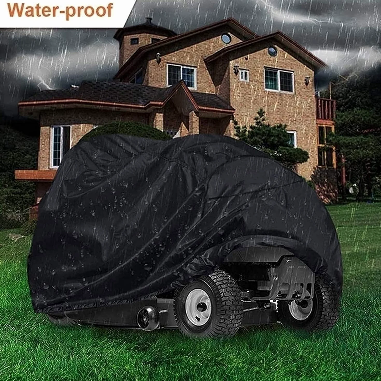 Protección Para Cortacésped Cubierta Para Cortacésped De Servicio Pesado Cubierta Para Cortacésped Bolsa De Almacenamiento Para Cortacésped Cortacésped Pequeño A Prueba De Lluvia Cubierta para cortacé