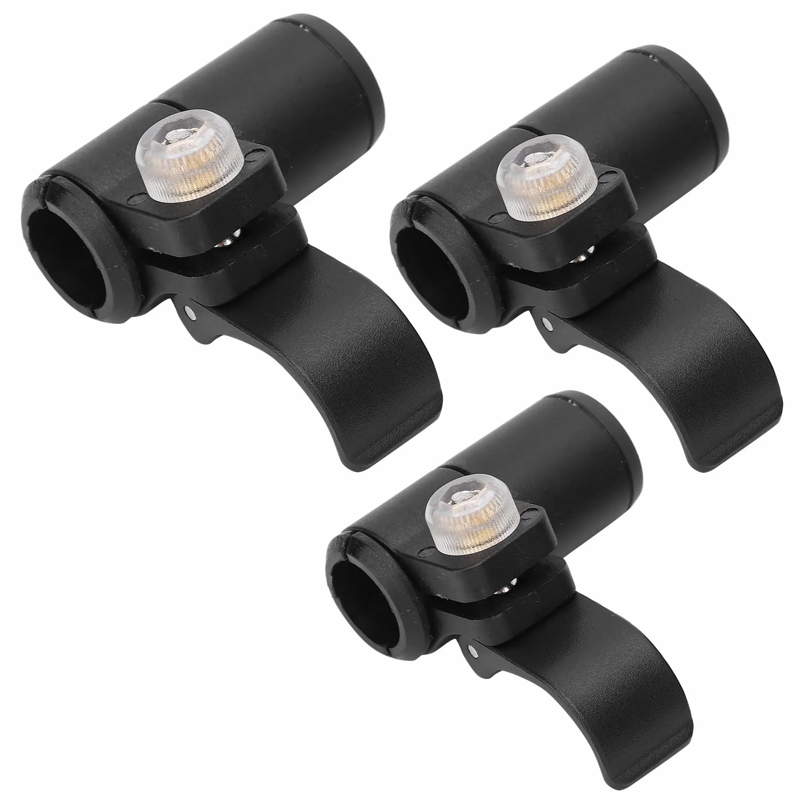 Yosoo Health Gear Clips de Repuesto para Bastón de Trekking, 3 Piezas, Plástico con Bloqueo Rápido, 18 mm, 16 mm, 14 mm