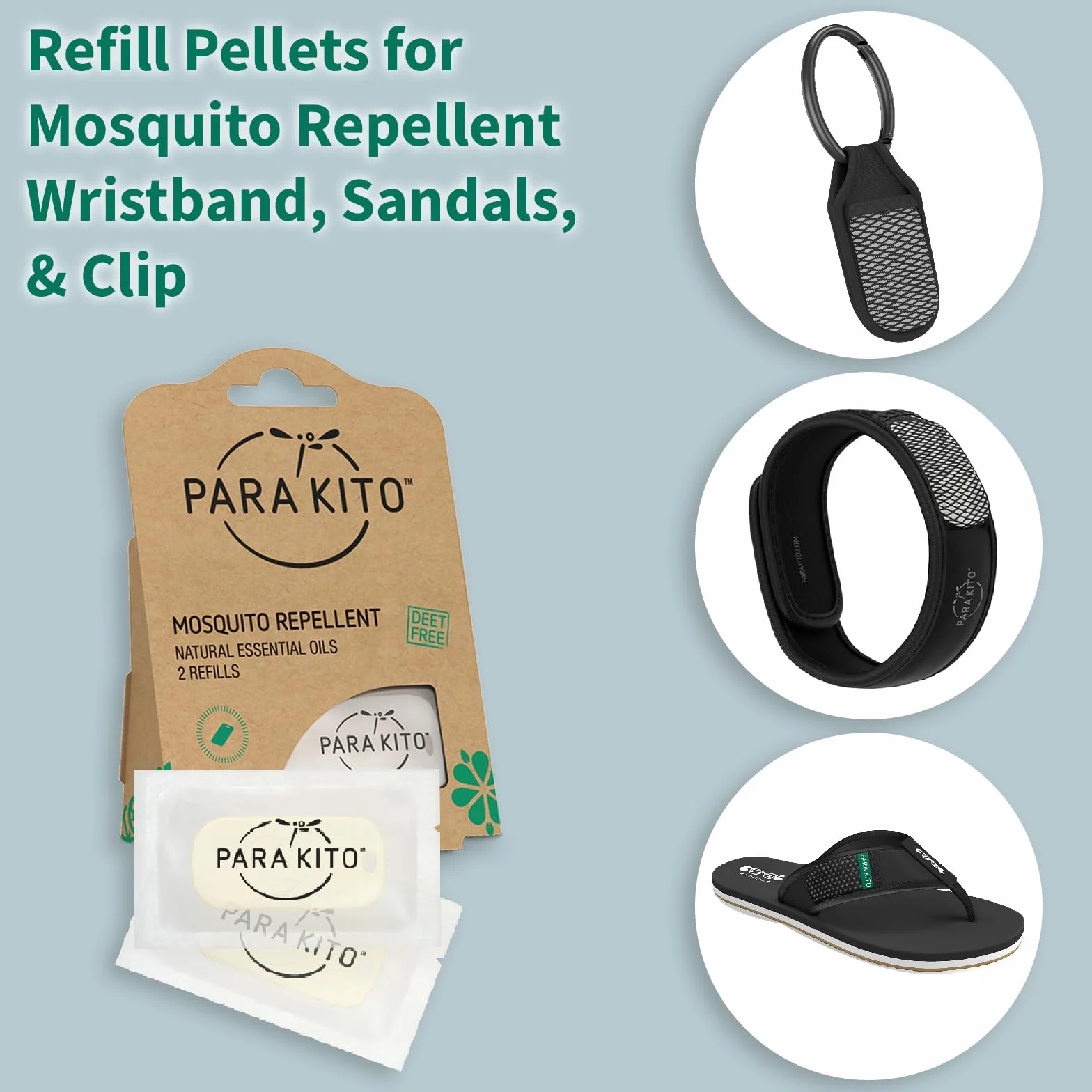 Para'Kito Recambio de Pastillas contra Mosquitos, Dos Unidades.