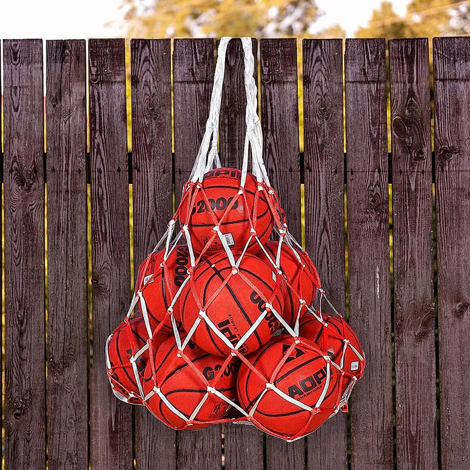 Bolso de Baloncesto 3PCS Bolsas Redes Almacenamiento con Cordón Malla Múltiples Bolas