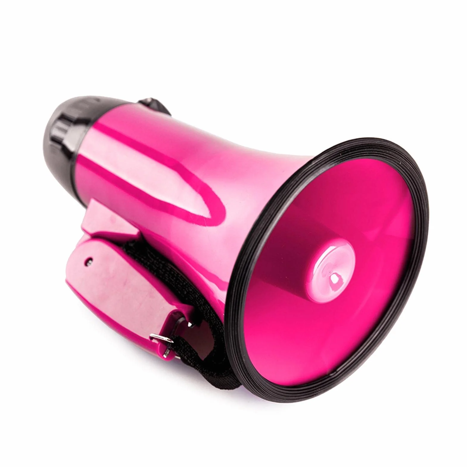 Megáfono portátil 25W con Control de Volumen, Rosa roja para fútbol deportes al aire libre