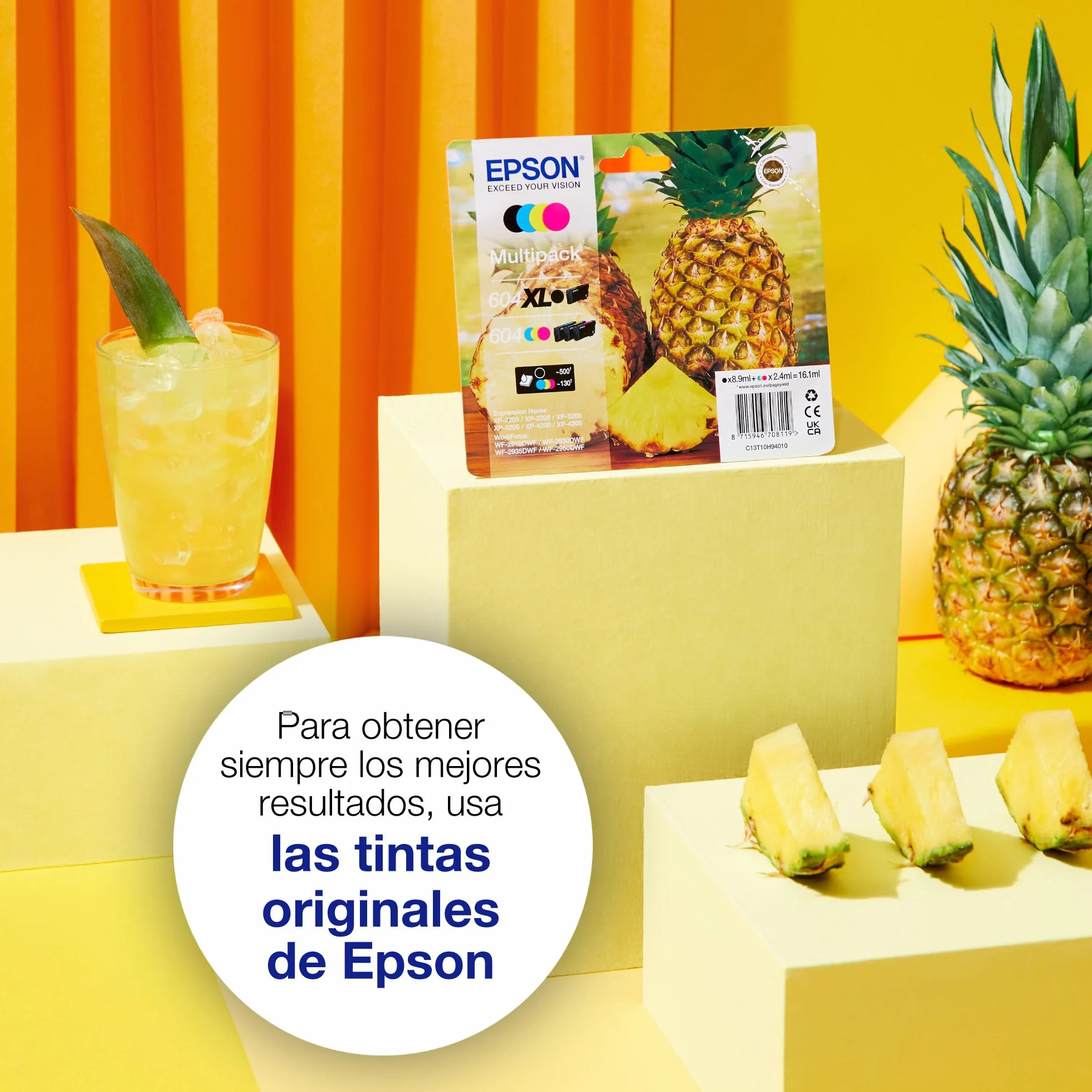 Epson 604 Multipack 4 Cartuchos de Tinta Original Negro Cian Magenta Amarillo
