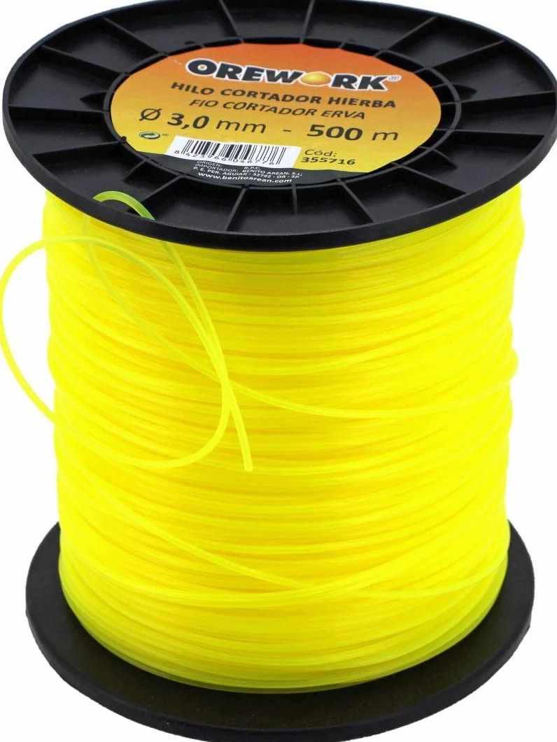 Orework Nylon desbrozadora Redondo 3 mm x 50 m