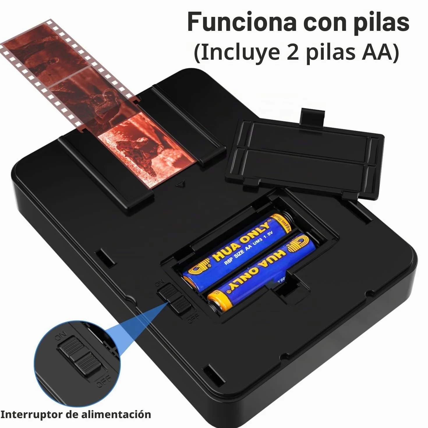 Mobile Film Scanner 35 mm Escáner de Diapositivas Digitalizar con Smartphone