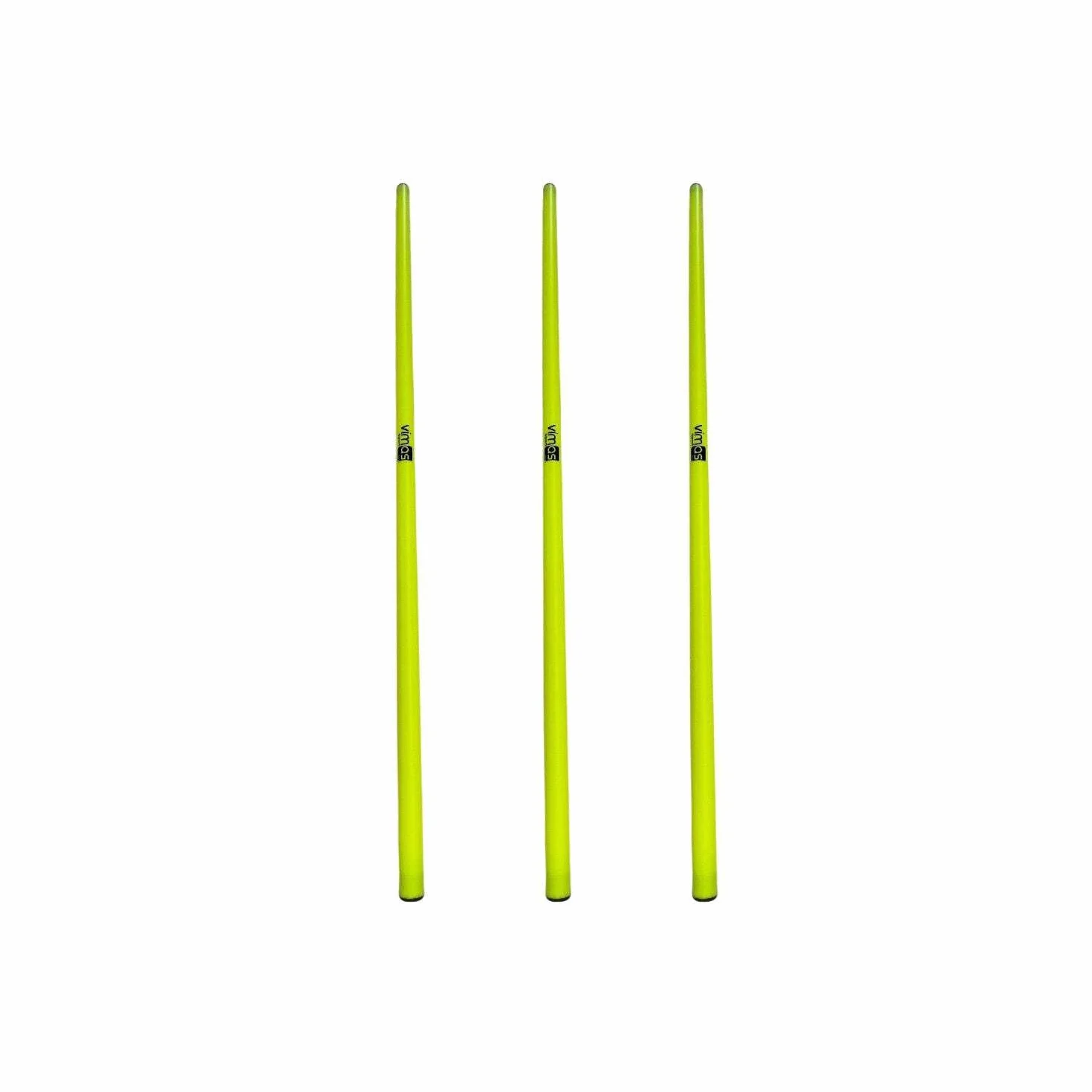 Set 3 Picas de Entrenamiento PVC 70 cm Amarillo Slalom
