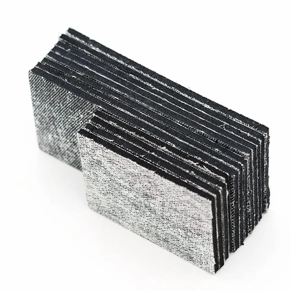 Cojines de mesa de billar, 12 unidades, almohadillas de esquina de tela, negro, 9,7 x 4,6 cm, 6,2 x 4,2 cm