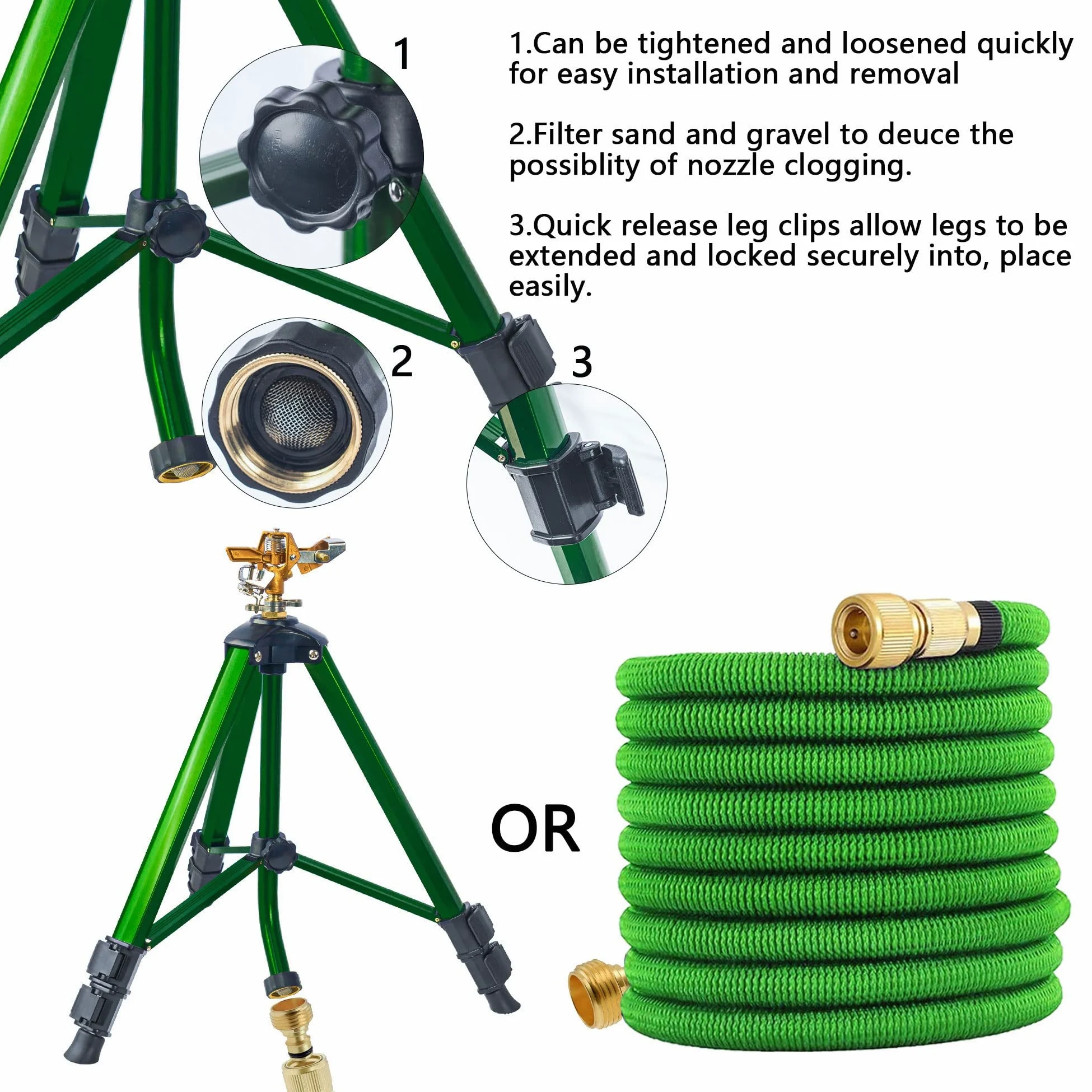 Hourleey Lawn or Garden Above Ground Sprinkler