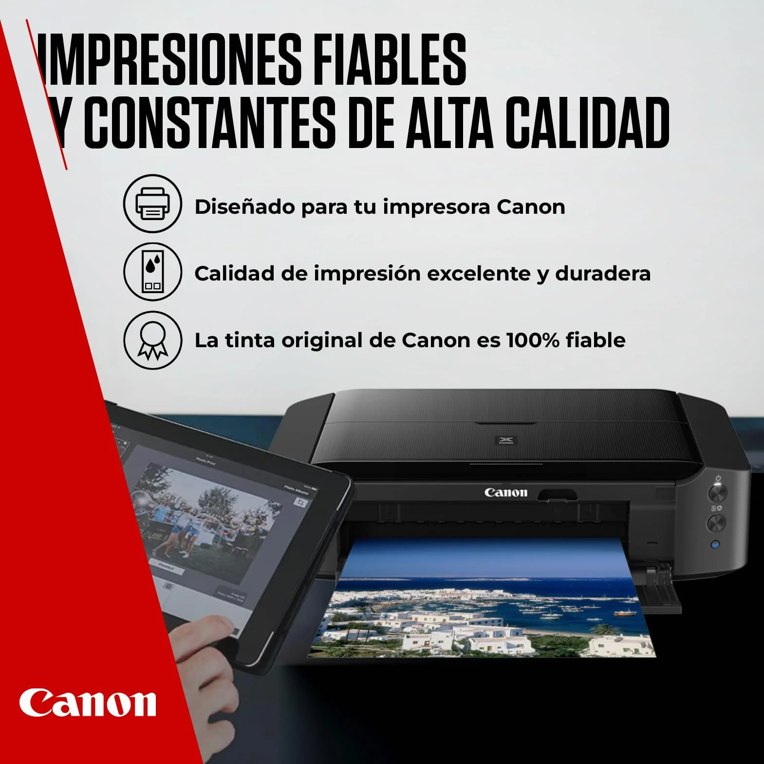 Canon PG-575 CL-576 Cartuchos de Tinta Original Negro y Multicolor Compatible con PIXMA