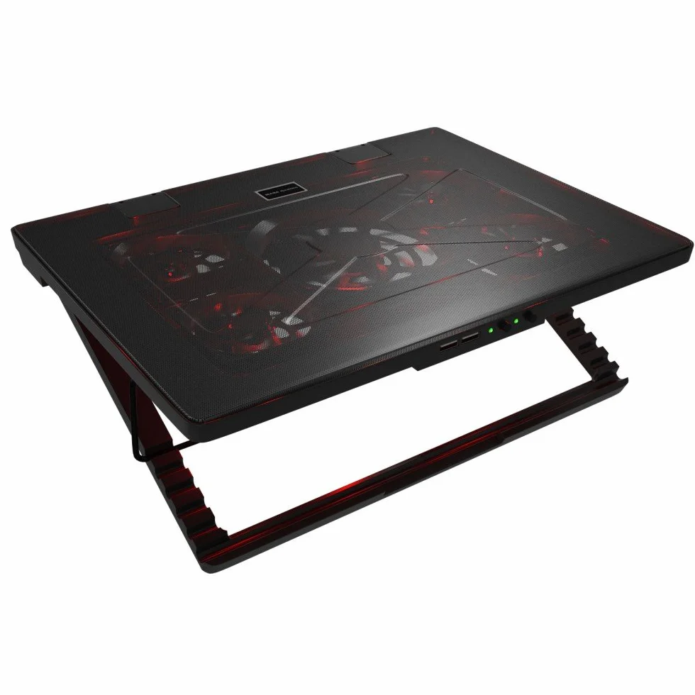 Mars Gaming MNBC2 Base PC 5 Ventiladores LED Roja 2 USB 2.0 17.35 Negro