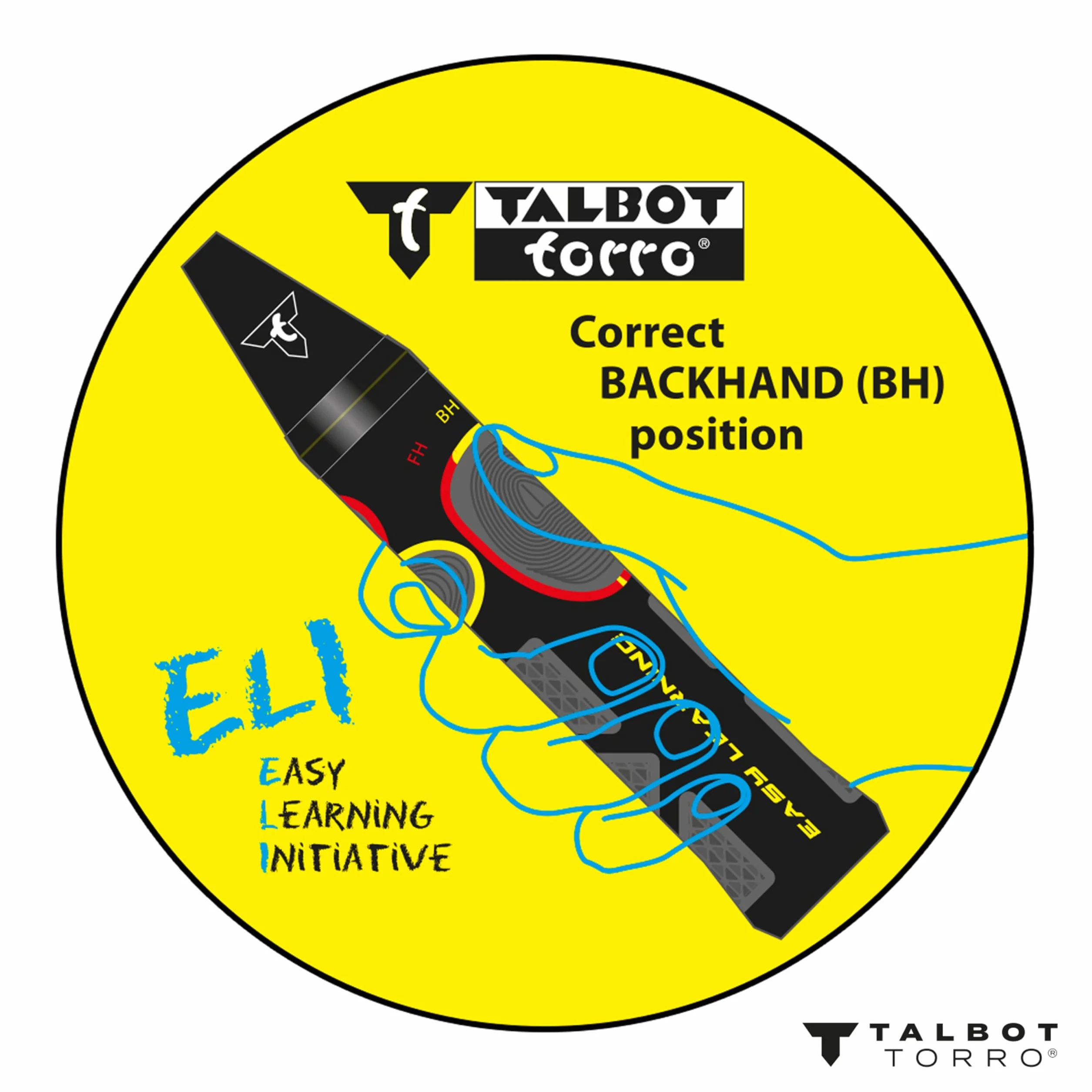 Talbot Torro Eli Teen Raqueta de Bádminton Junior 63 cm Empuñadura Ergonómica Cabezal Isométrico