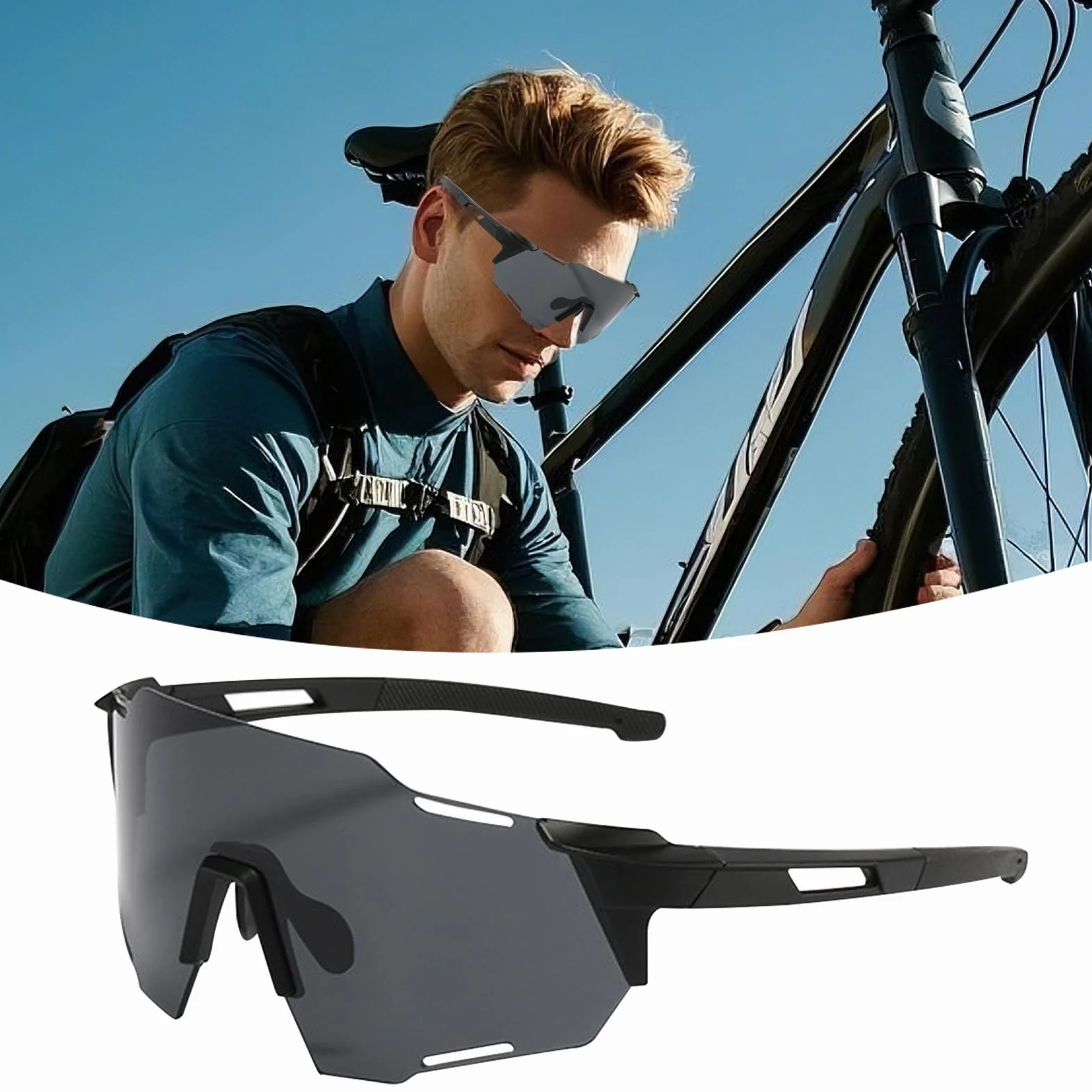 Gafas Transparentes para Motocicleta Lentes de Esquí Sin Marco Fotocromáticos Hombre Deportes Invierno Snowboard