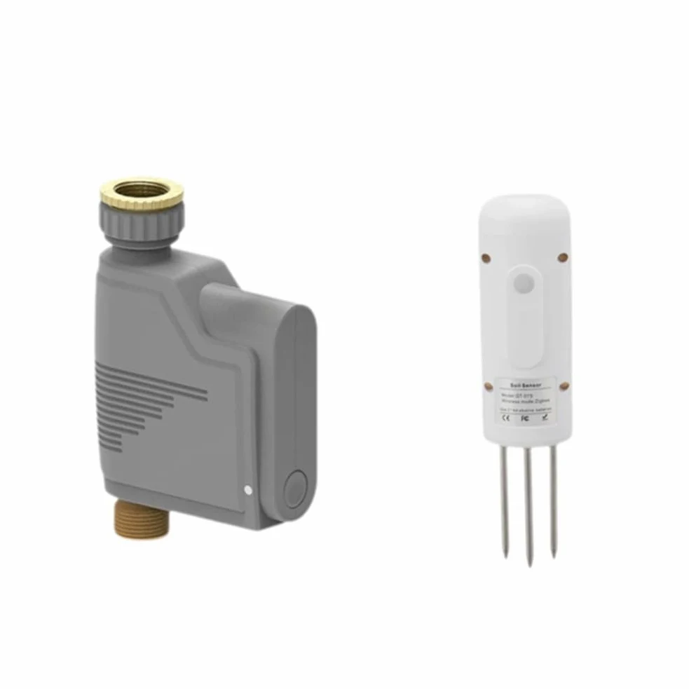Detector de Humedad y Temperatura del Suelo Zigbee con Controlador de Riego, Comprobador Inteligente Inalámbrico, Sensor de Suelo y Medidor de Humedad.