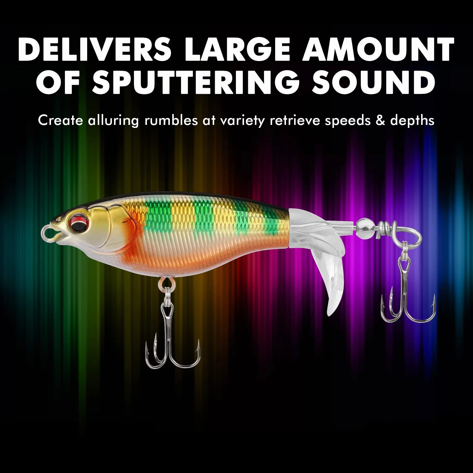 TRUSCEND Popobait Señuelos con Anzuelos BKK Cebo Plopper Superficie para Lubina Perca Siluro Lucio Pesca