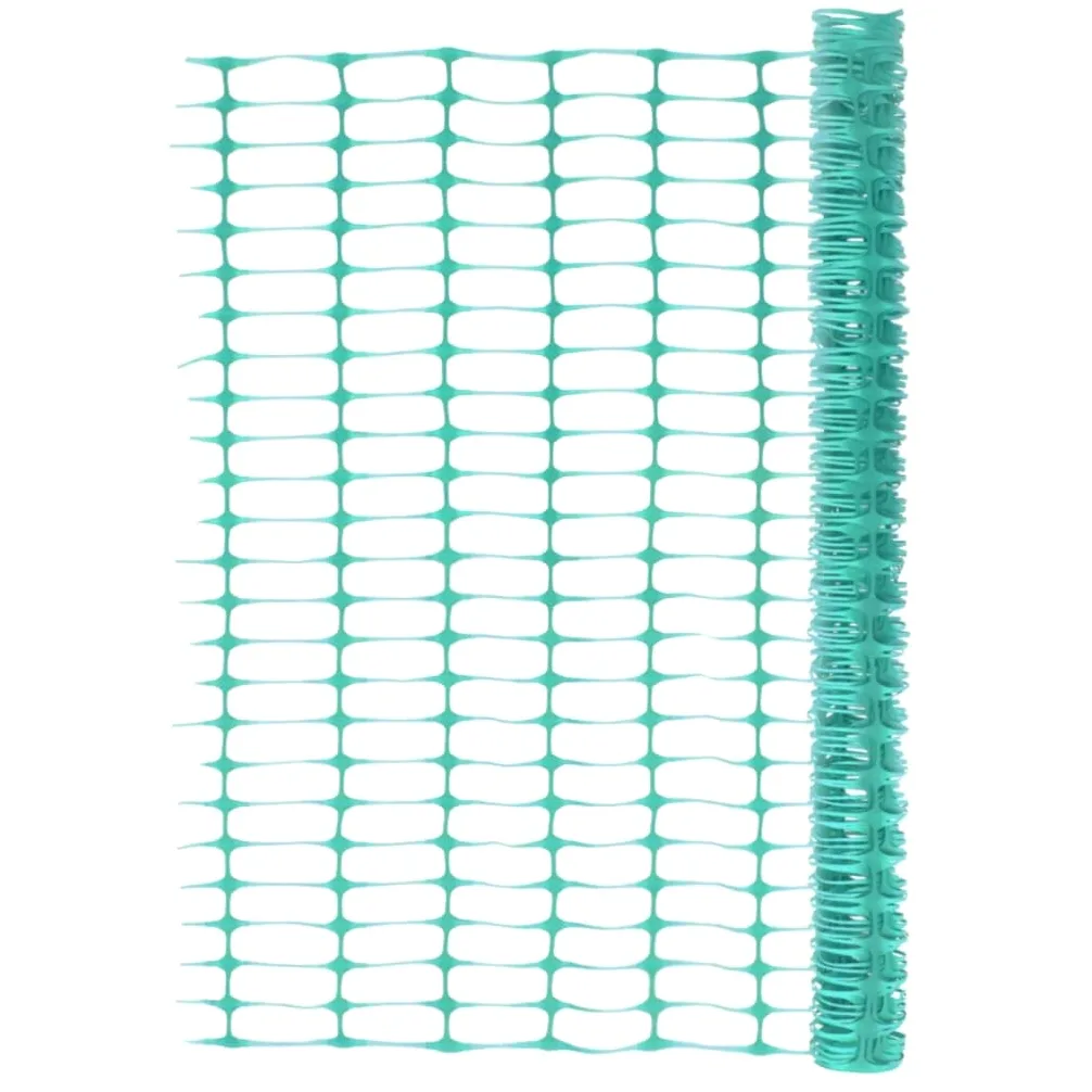 Valla de jardín de 30 m, verde, red de protección de polietileno de alta densidad para jardín y obra, 1 m de alto, malla de 100 x 40 mm, valla flexible para pastos, eventos deportivos y
