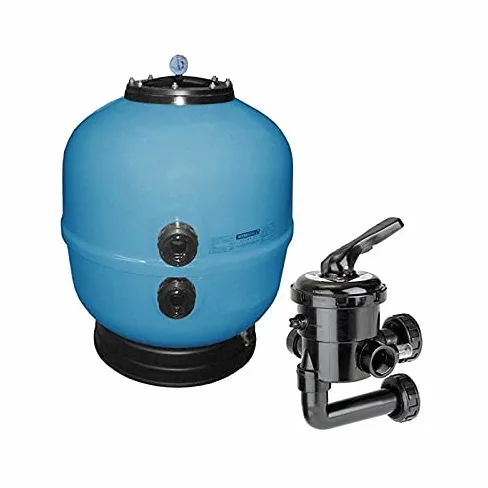 PLANTAWA Depuradora Piscina Arena Ø600, Filtro con Válvula Lateral para Piscinas Desmontables, Bomba de Agua Filtro de Arena