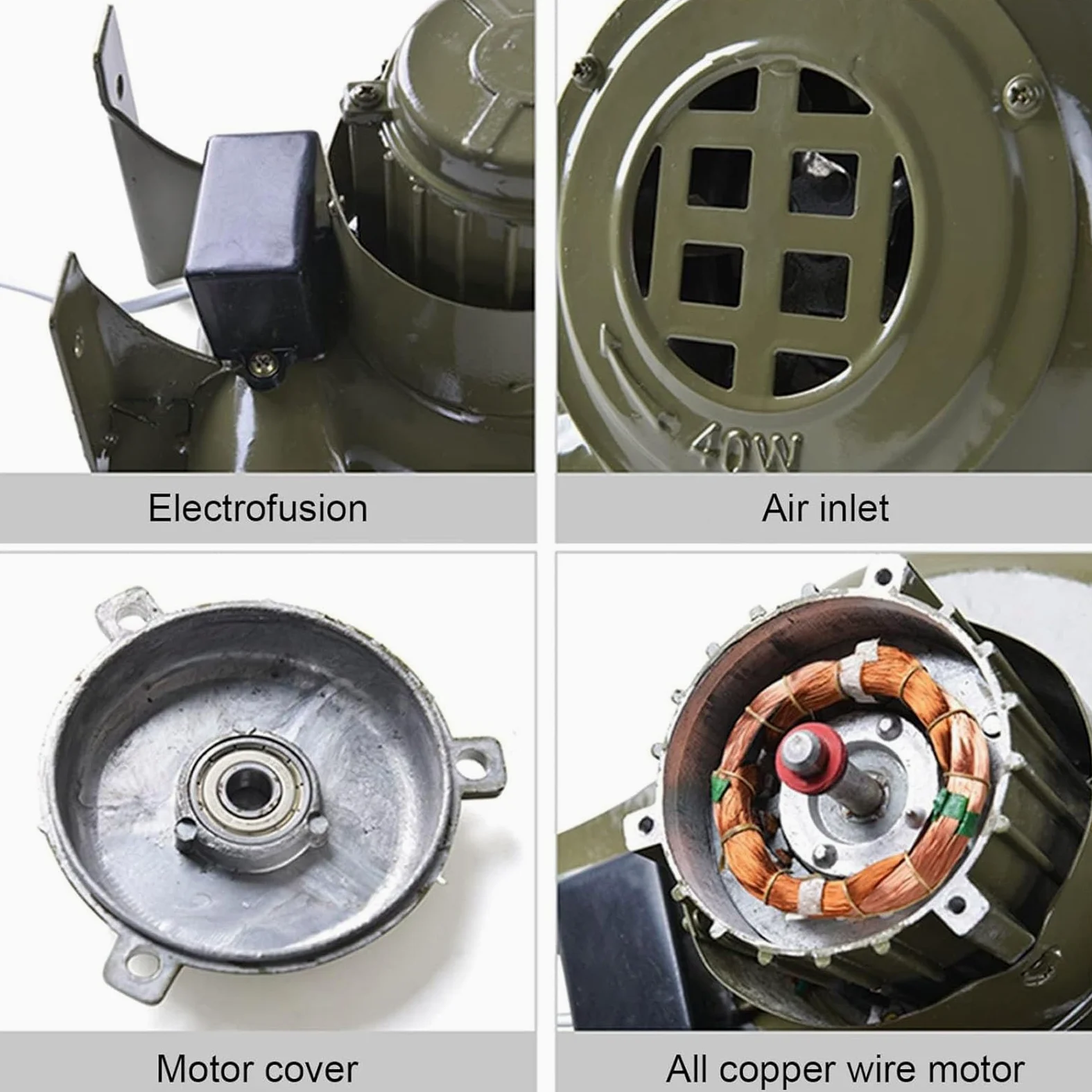 Soplador De Aire Eléctrico Centrífugo, Parrilla del Encendedor del Carbón De La Fan, Turbina Soplador De Castillos Hinchables, Ventilador De Barbacoas para Acampar Actividades Al Aire Libre(60W)