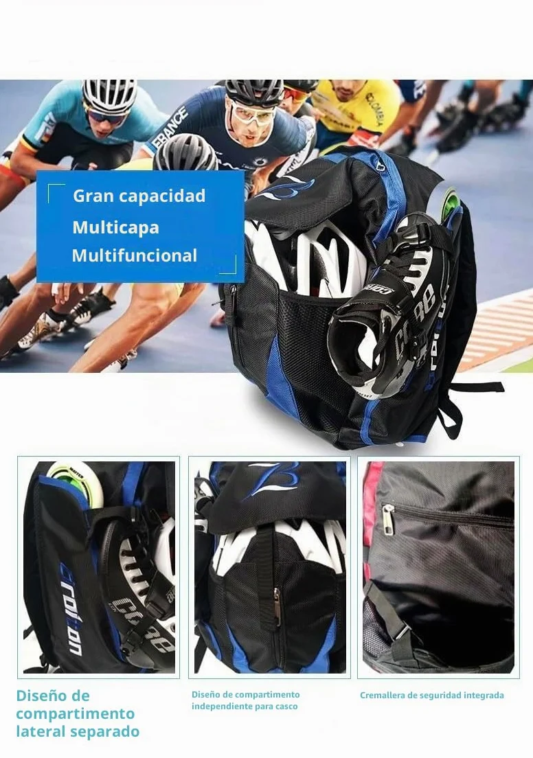 Mochila profesional para patines en línea ZBH1985 para viajes y escuela