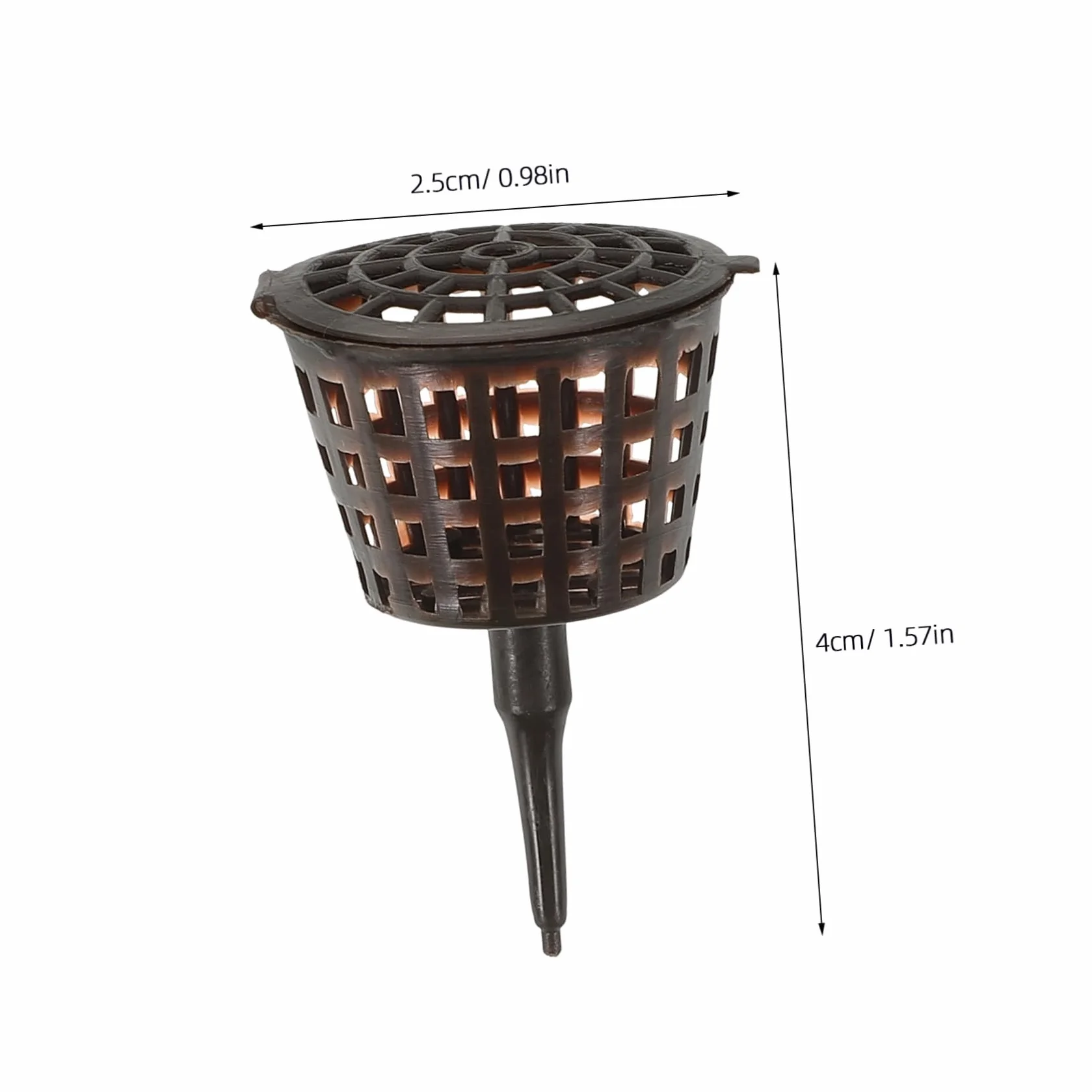 Caja De Fertilizante para Bonsái 20 Piezas con Tapa Contenedor De Abono para Plantas Pequeñas Protector contra Animales Y Viento Ideal para Orquídeas Y Jardín